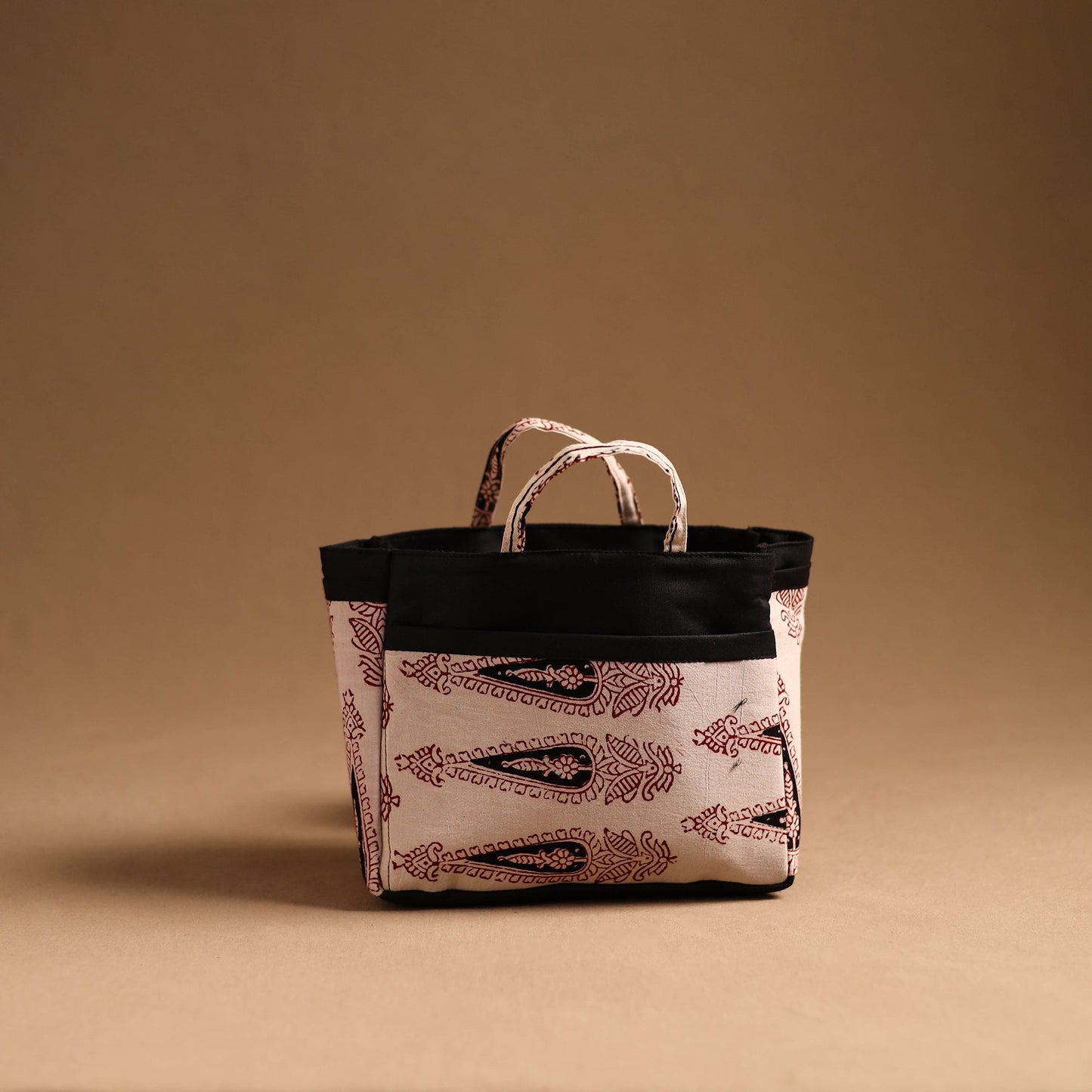 White Handmade Cotton Multipurpose Cosmetic/Toiletry Bag