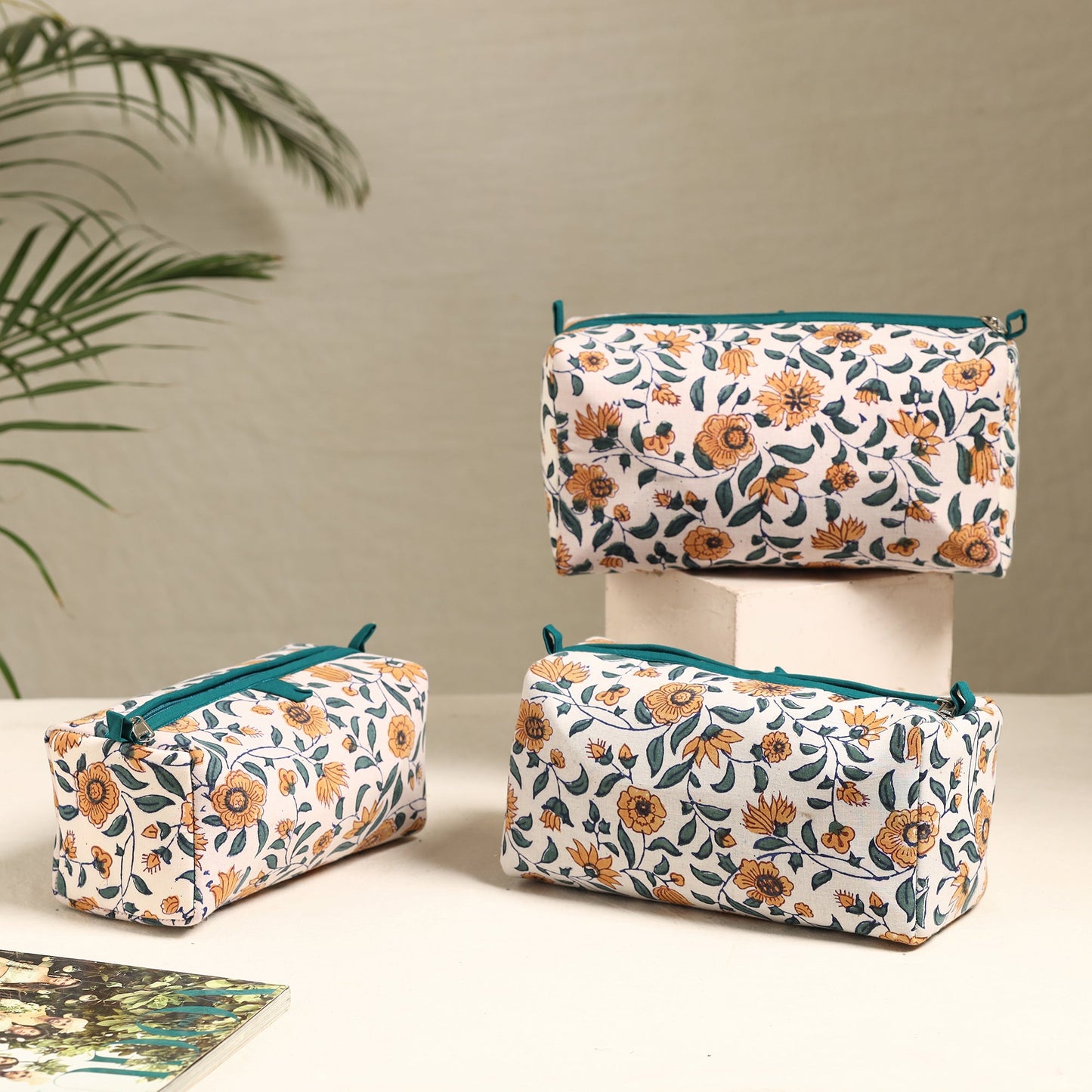 Handmade Cotton Toiletry Bags (Set of 3) 54