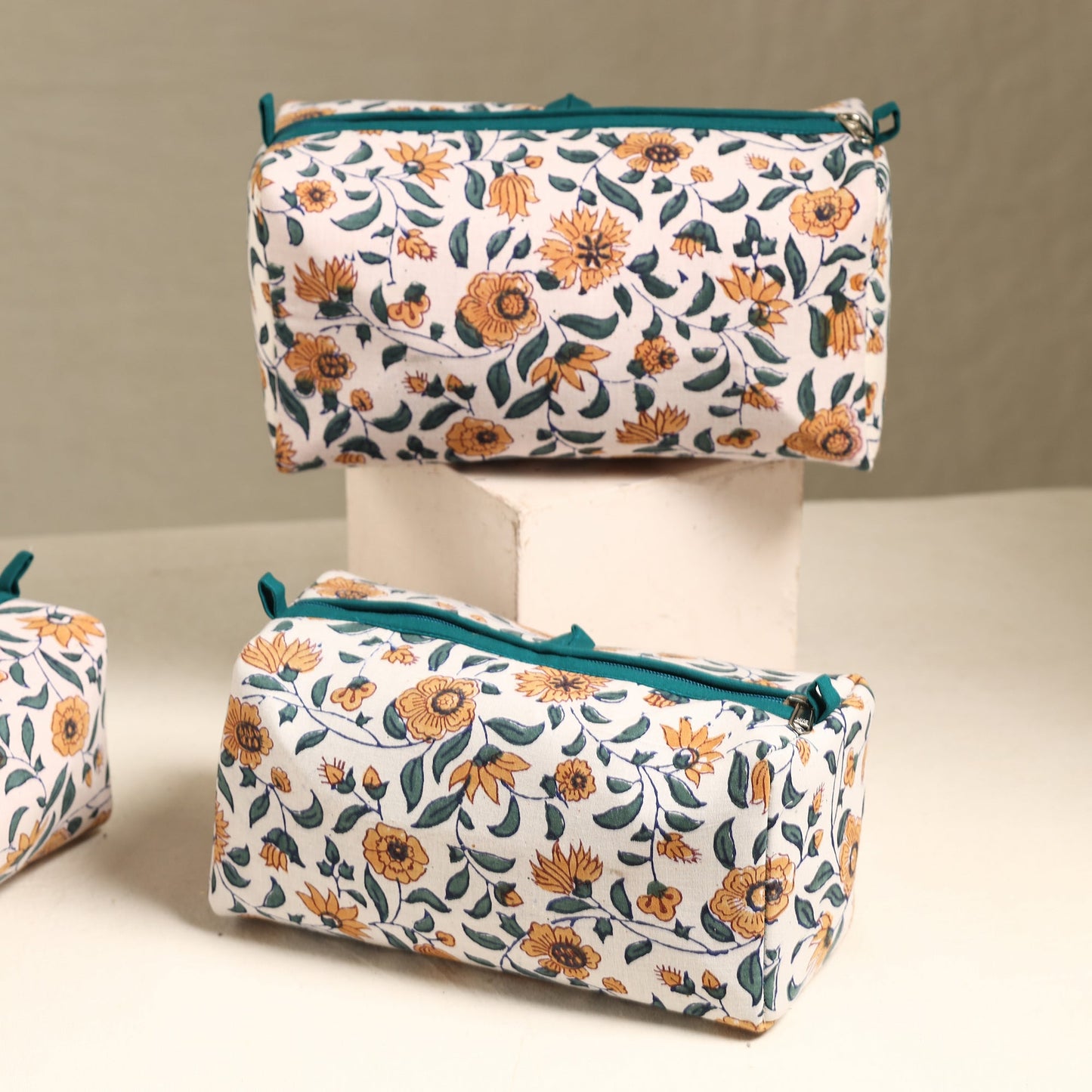 Handmade Cotton Toiletry Bags (Set of 3) 54