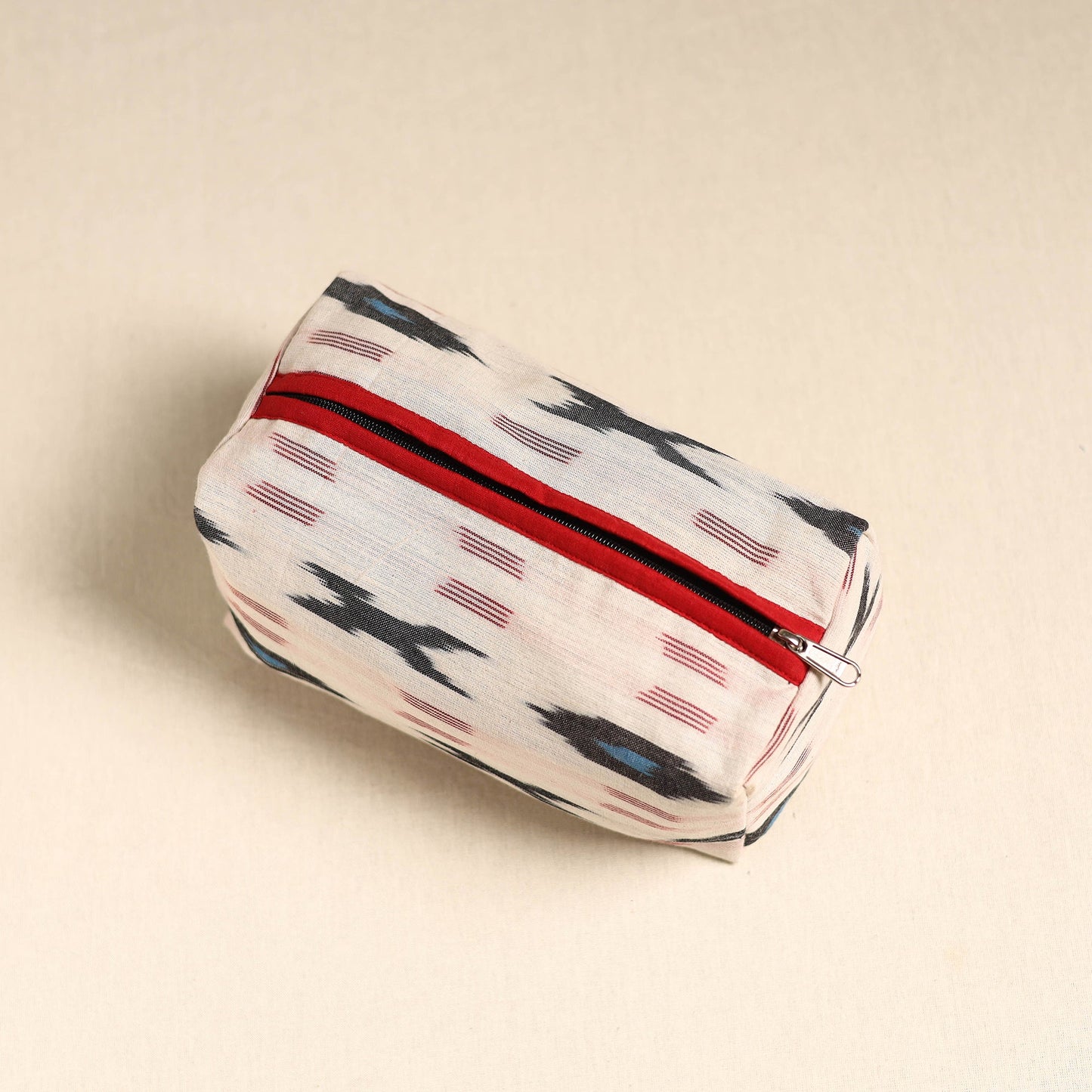 White Handmade Cotton Toiletry Pouch