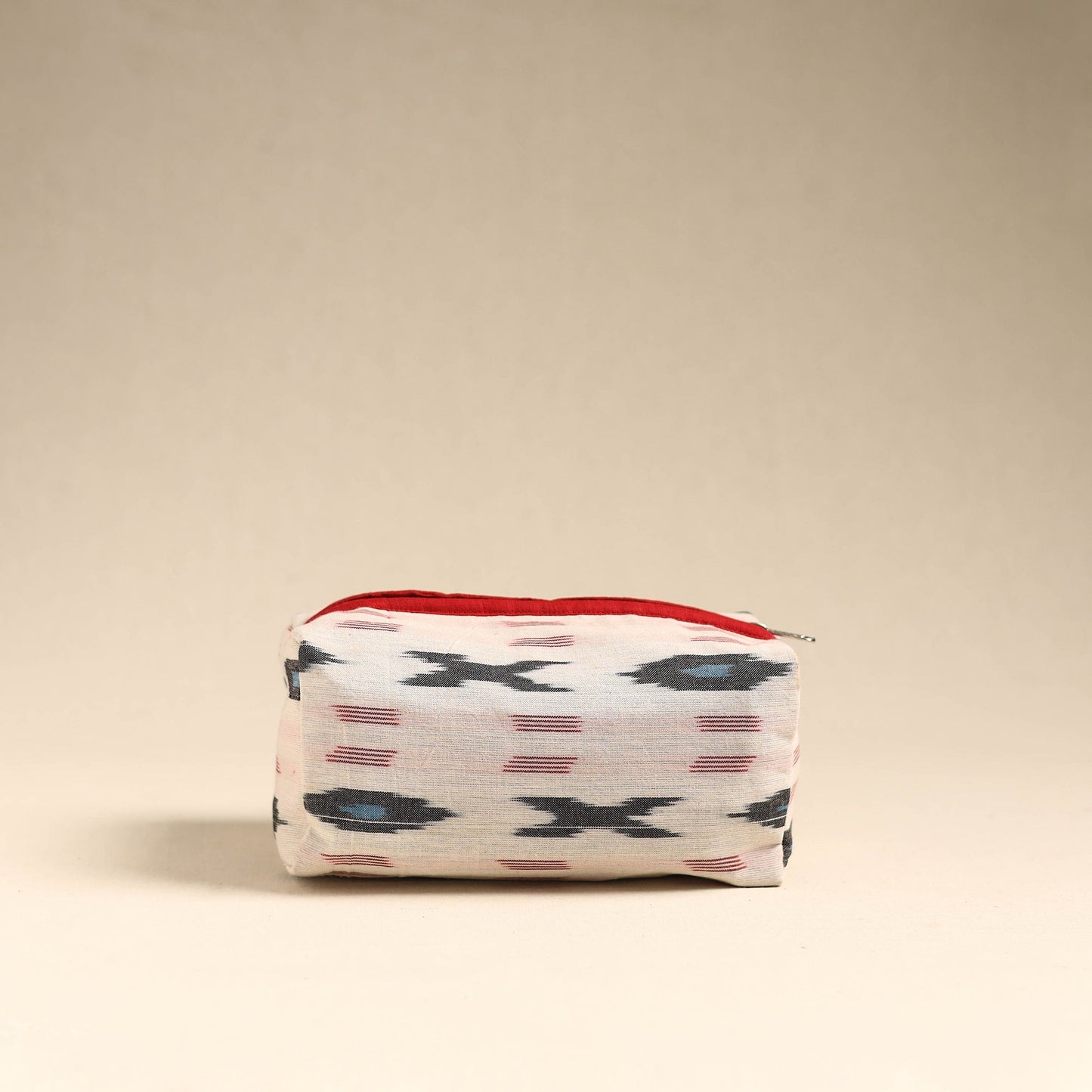 White Handmade Cotton Toiletry Pouch