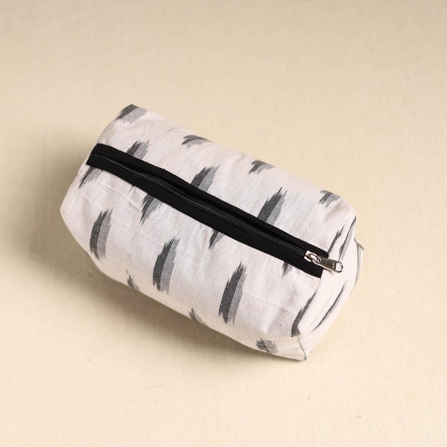 White Handmade Cotton Toiletry Pouch