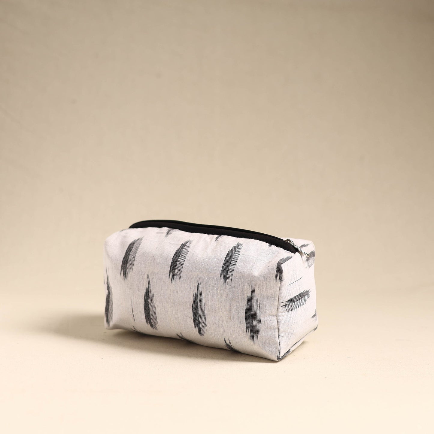 White Handmade Cotton Toiletry Pouch