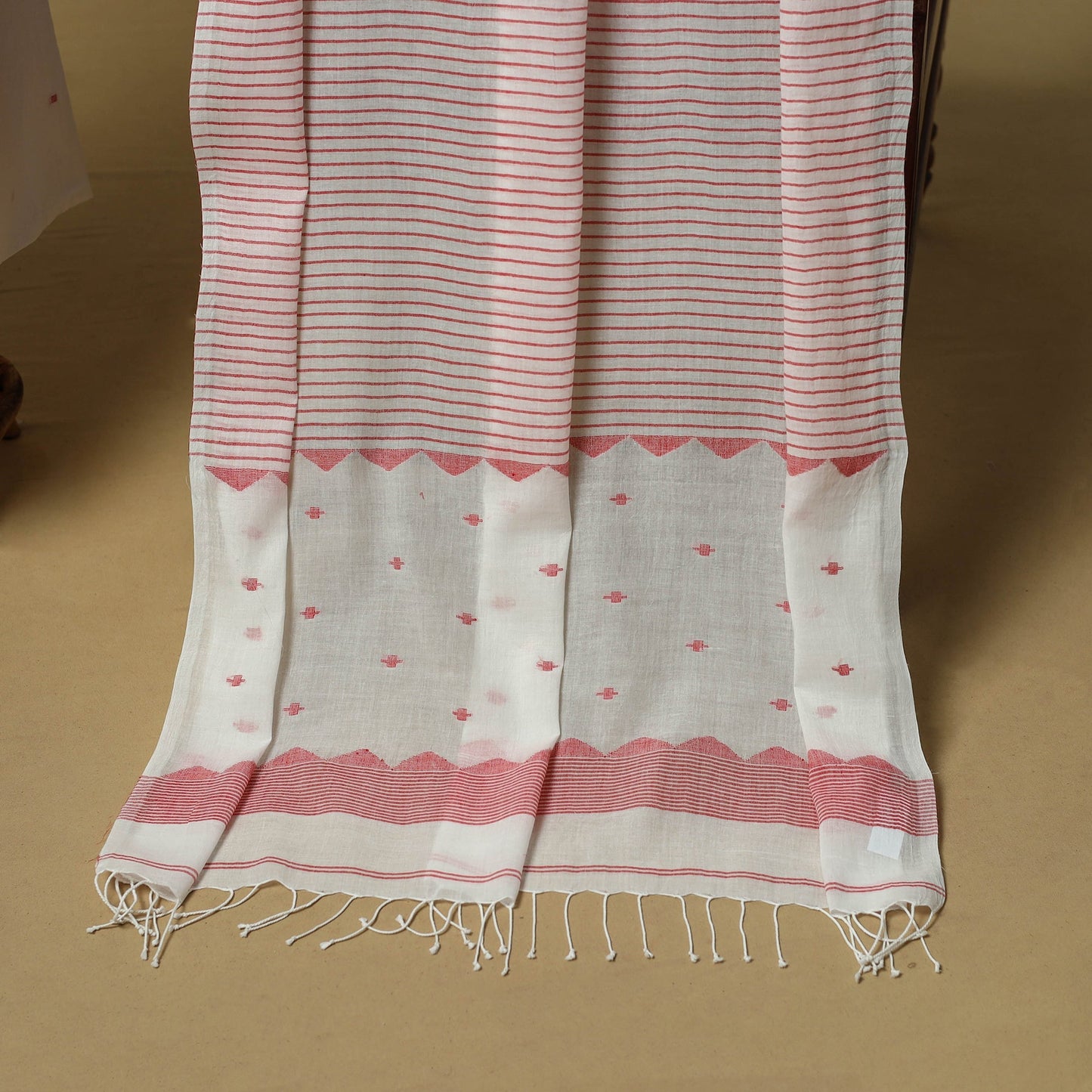 Handspun handloom phulia jamdani fine cotton 2pc unstitched