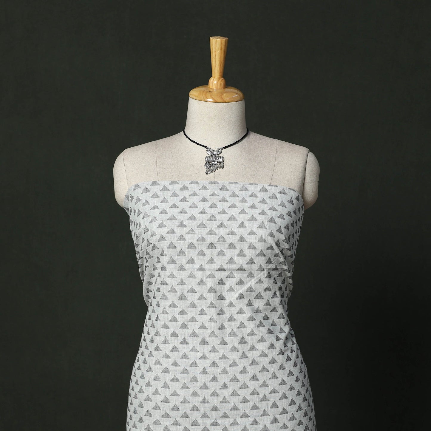 Jacquard cotton 2pc unstitched dress material