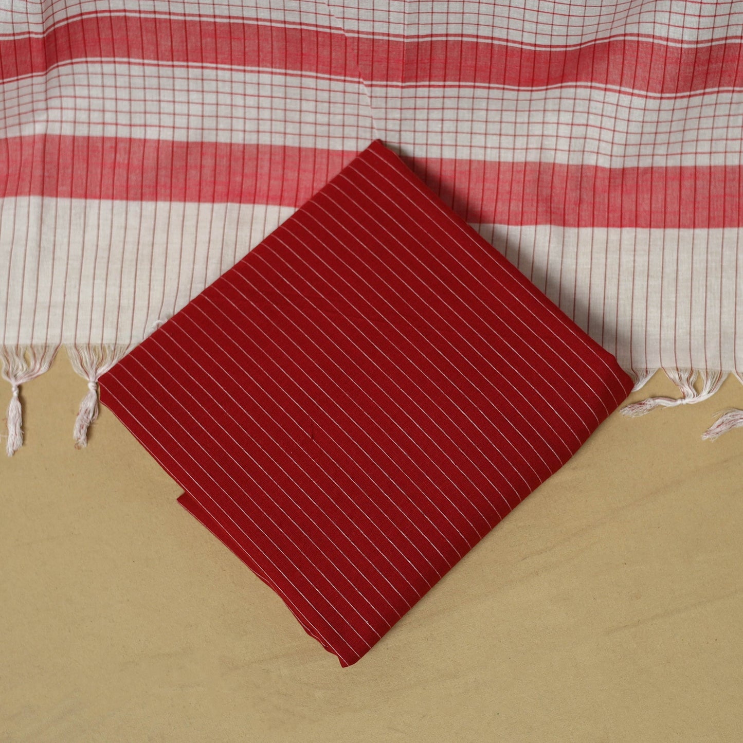 Jacquard cotton 3pc unstitched dress material 44