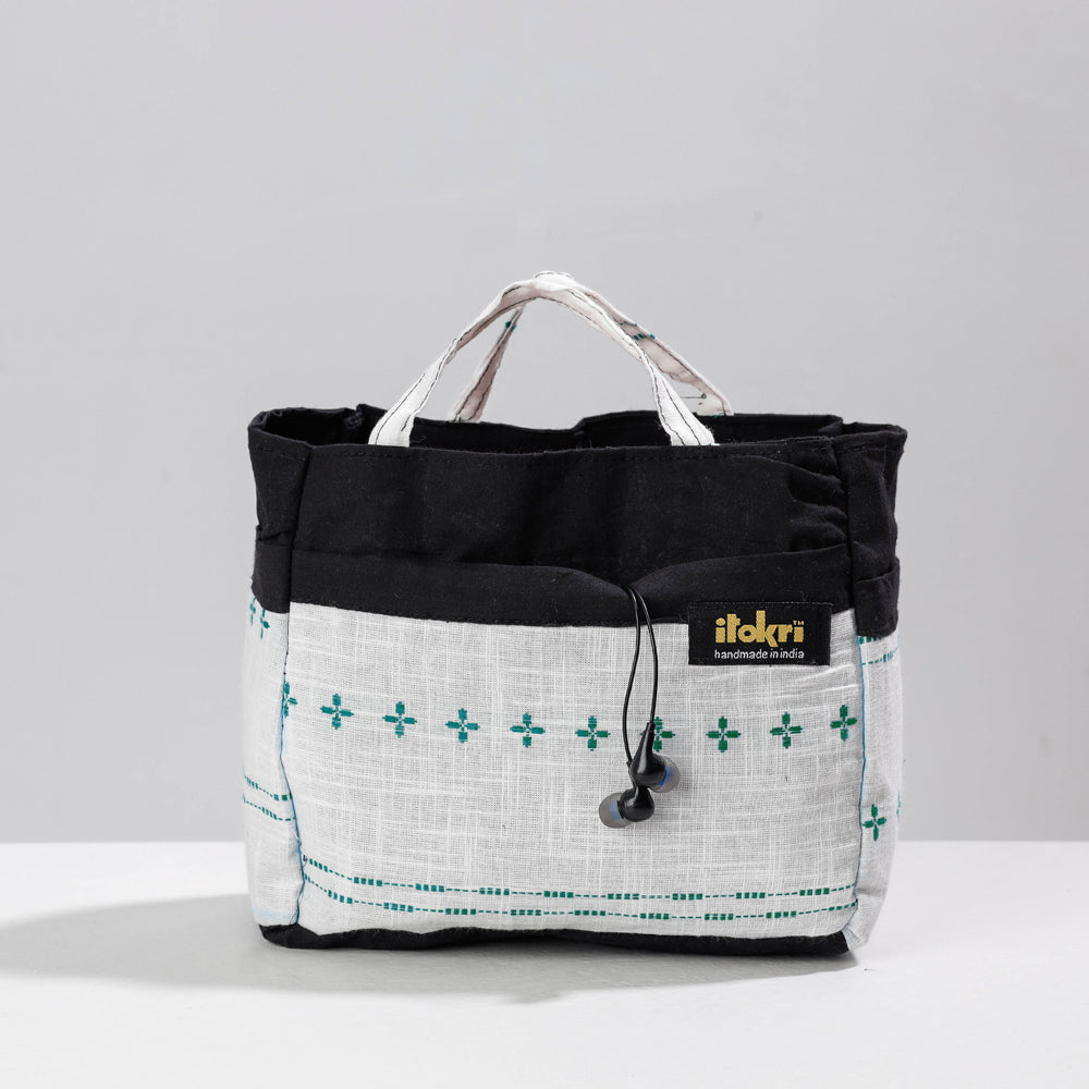 Jacquard Multipurpose Cosmetic/Toiletry Cotton Pouch