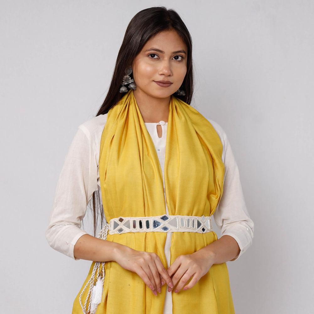 Mirror & Seashell Work Kutch Embroidery Dori Waist Belt / Kamarbandh