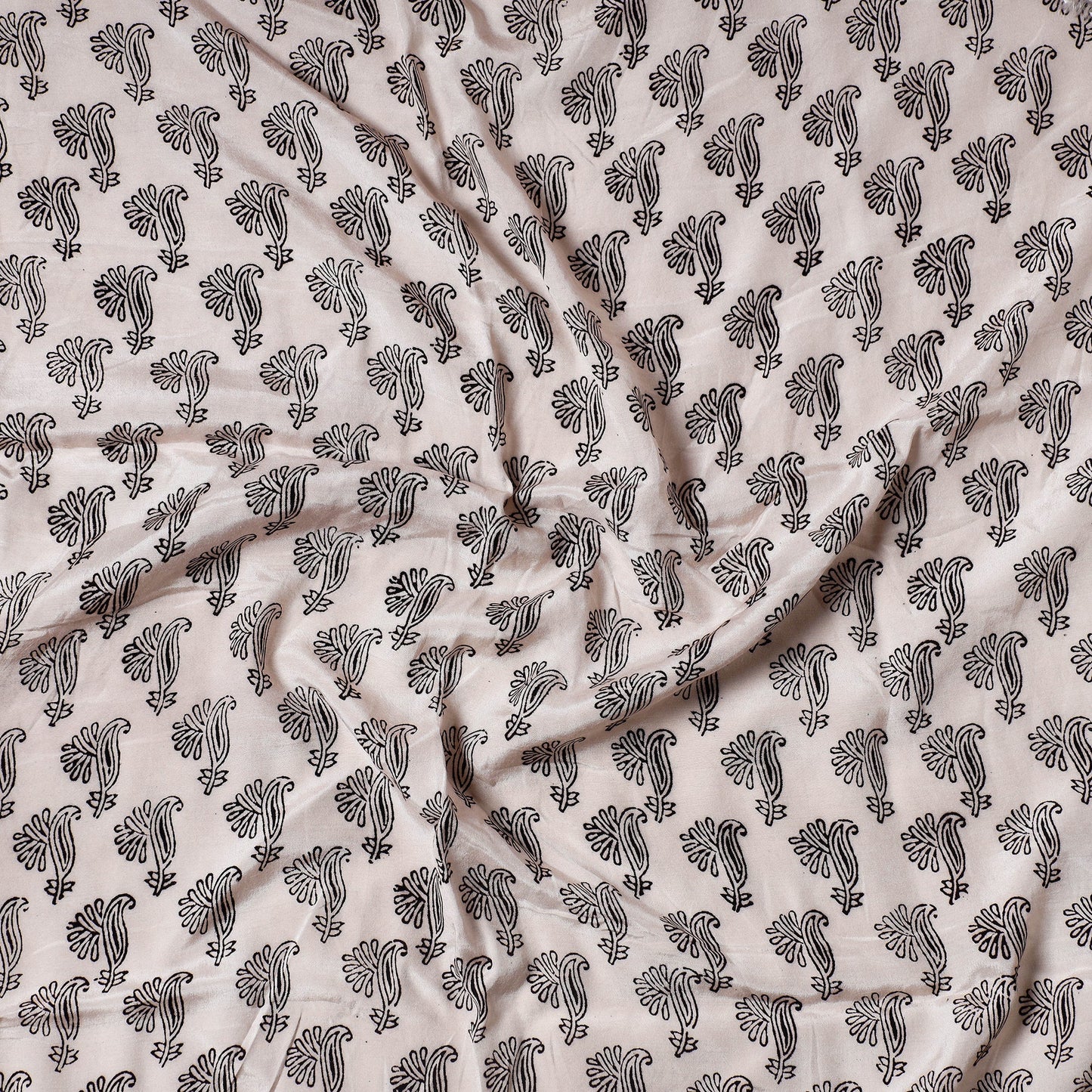 Bagh Block Printed Modal Silk Precut fabric