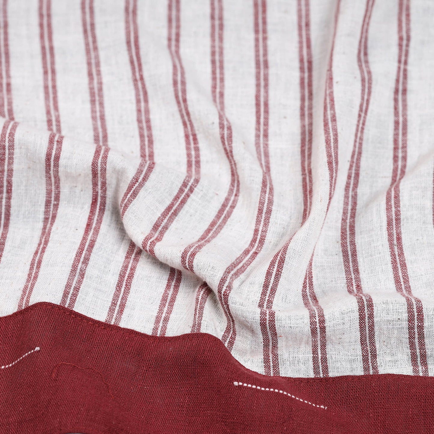 White - organic kala cotton handloom blouse piece 29