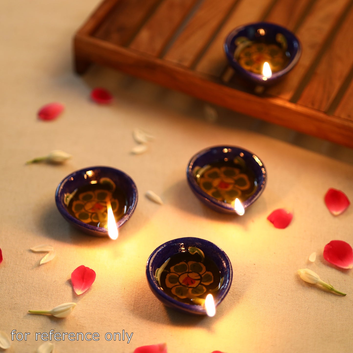 Shop Decorative Blue Pottery Diyas Online at iTokri.com