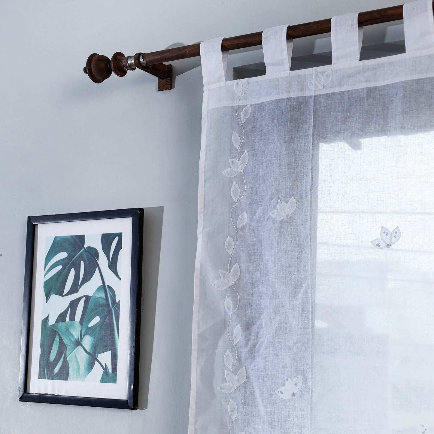applique work door curtain