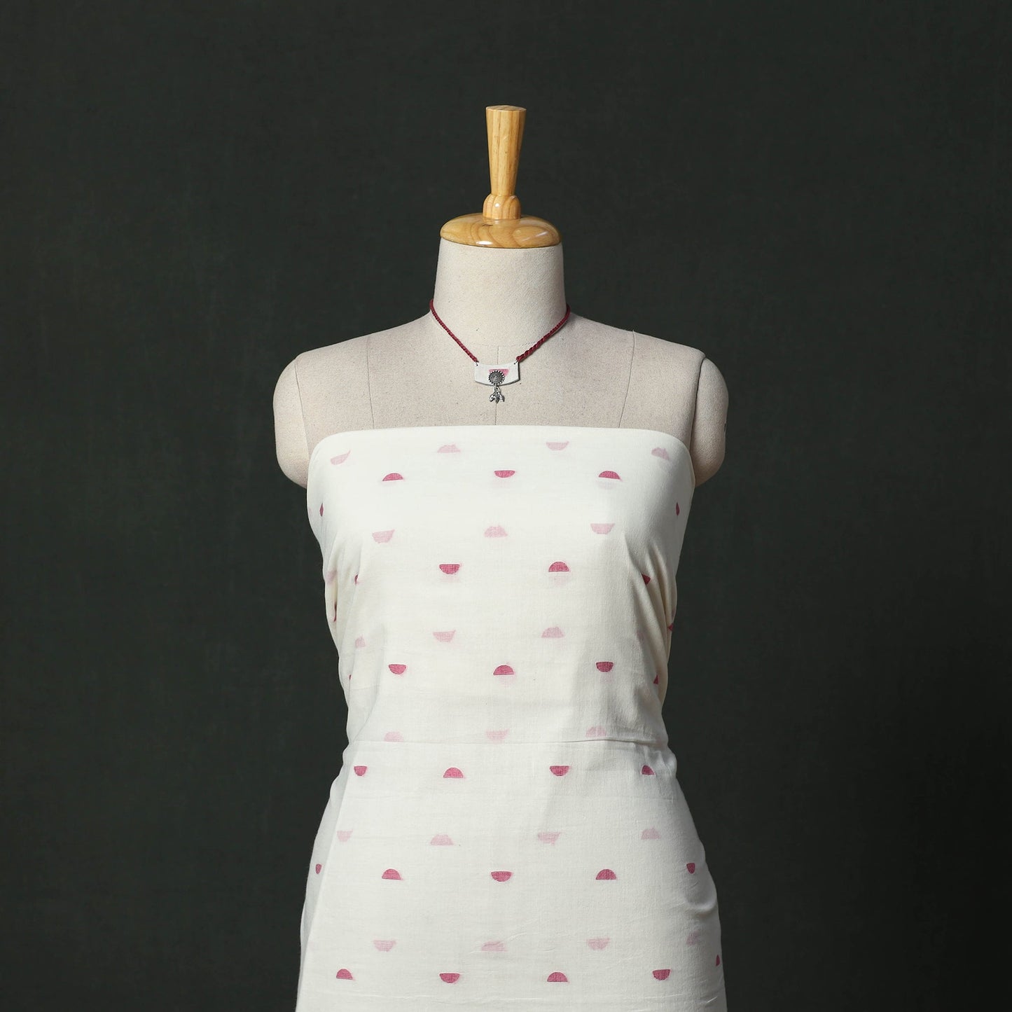 Phulia jamdani handloom cotton 2pc unstitched dress