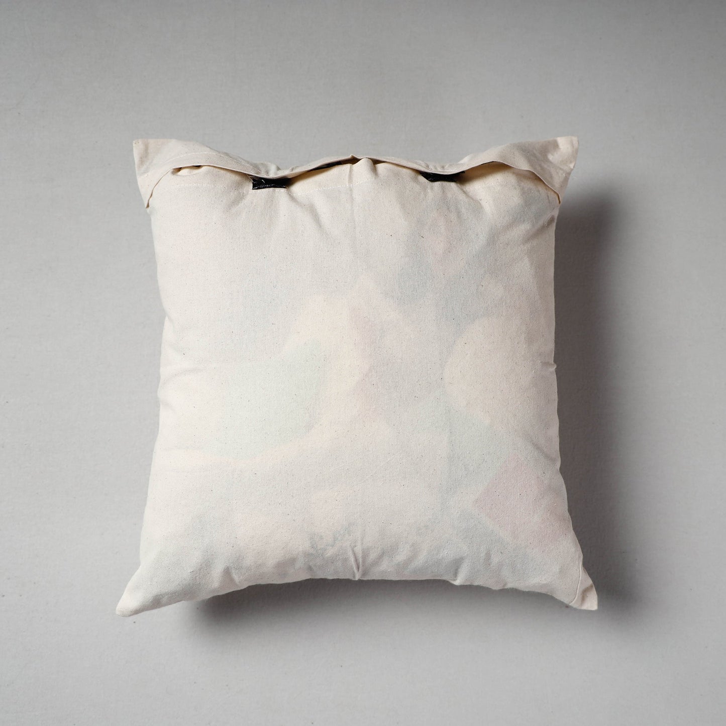 White Pipli Applique Work Cotton Cushion Cover