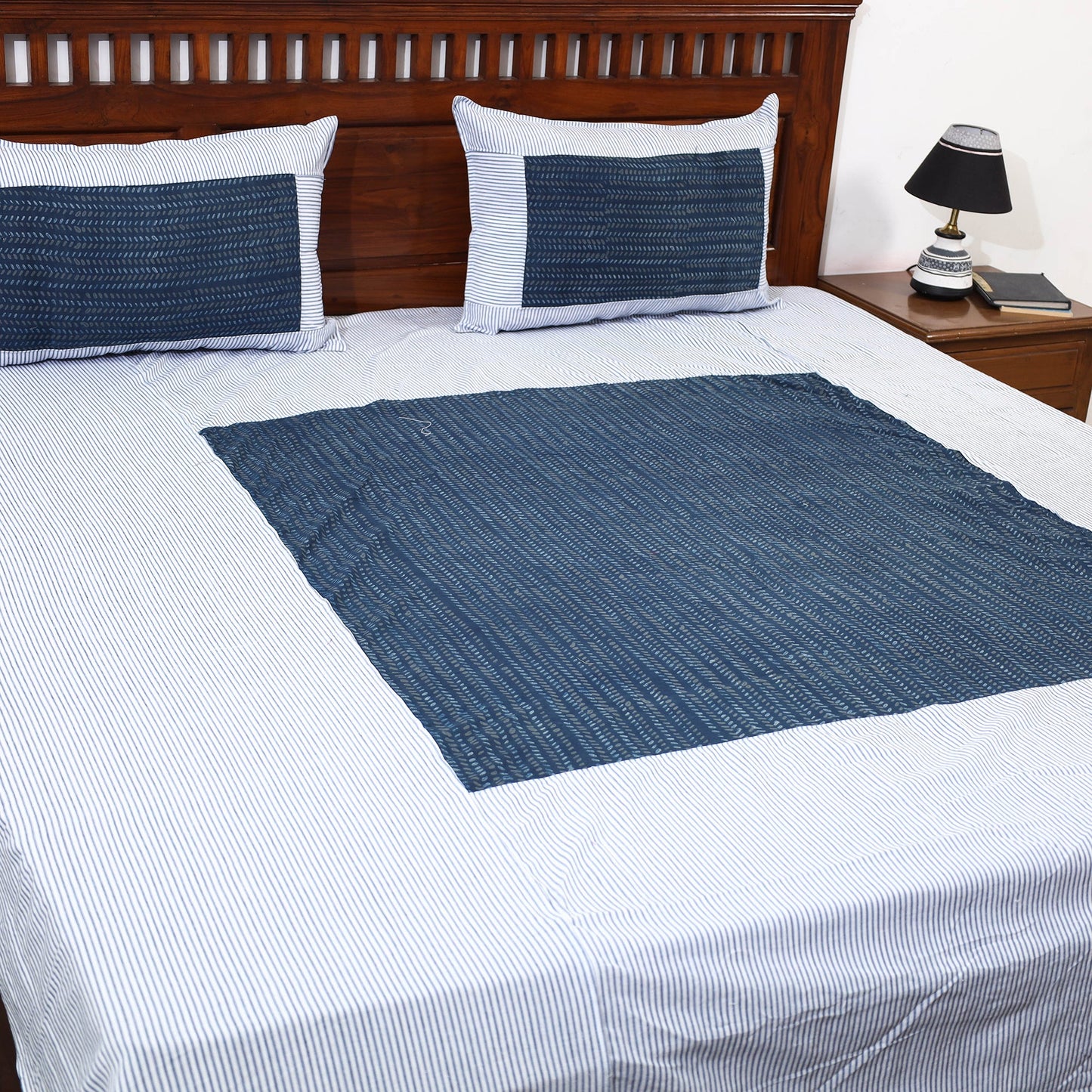 plain double bed cover