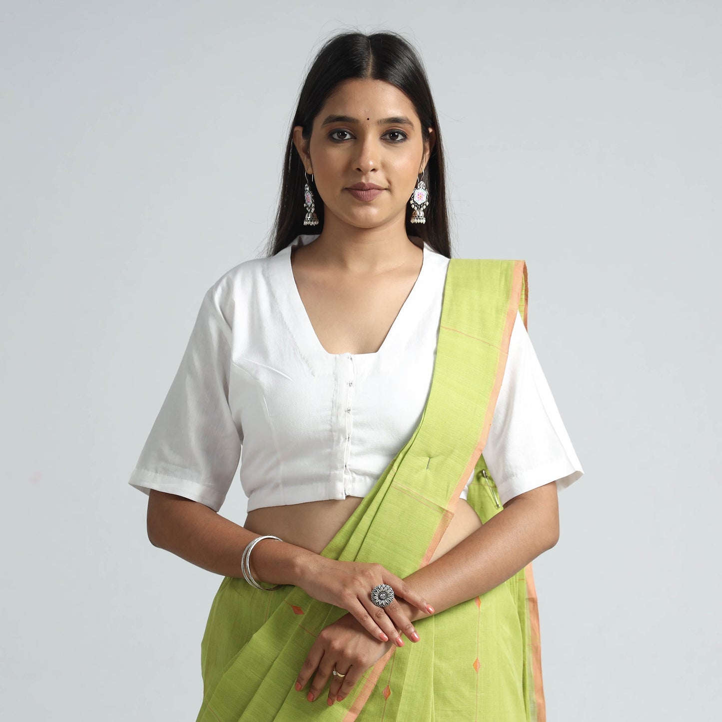 cotton stitched blouse