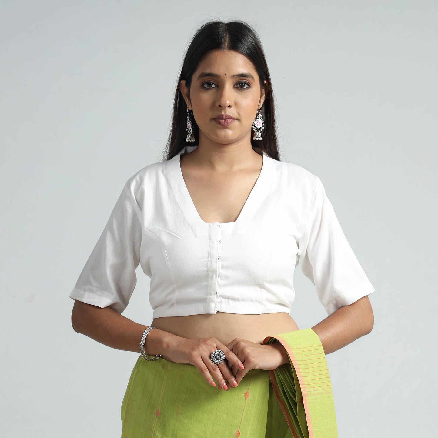cotton stitched blouse