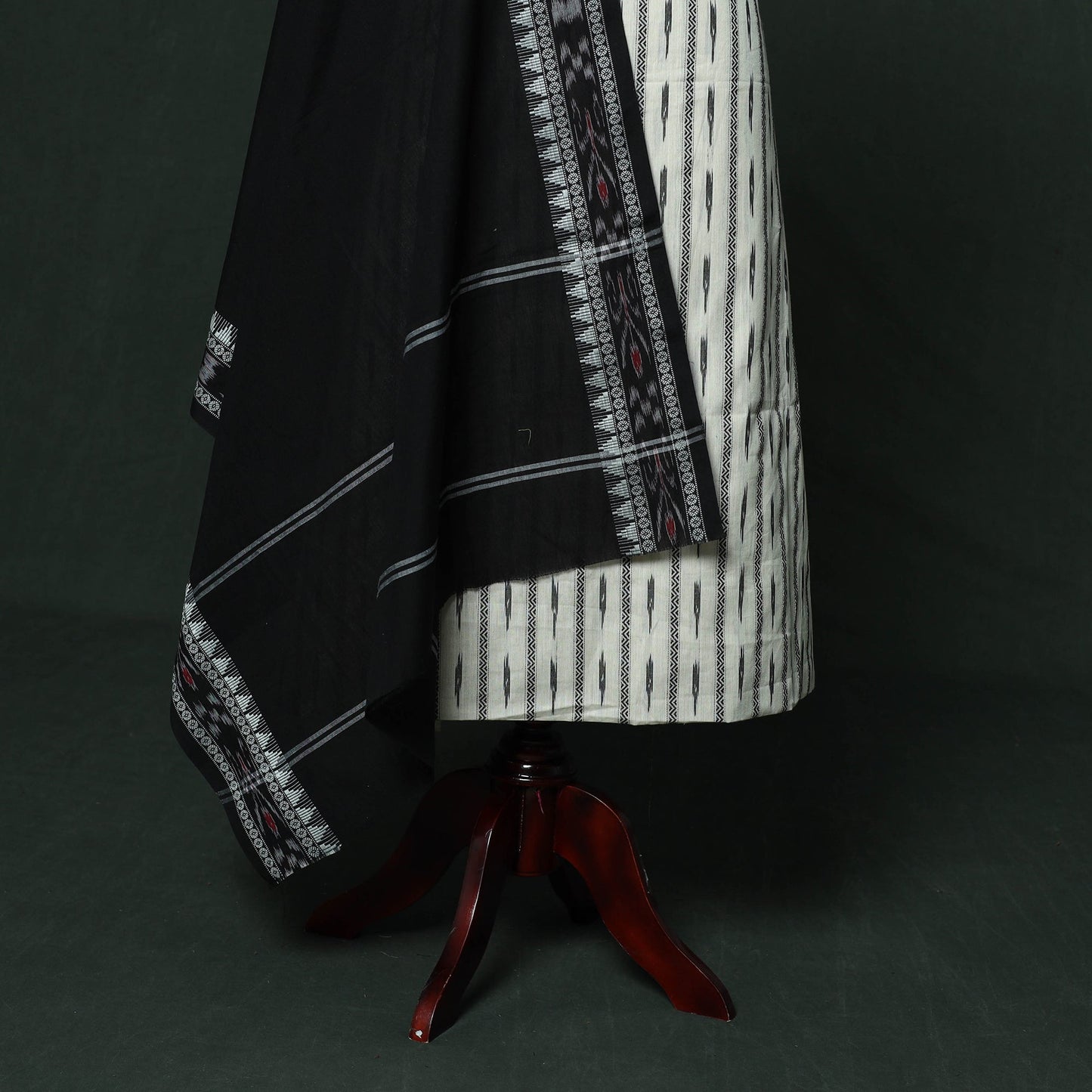 Pochampally dabi ikat cotton 2pc unstitched dress material