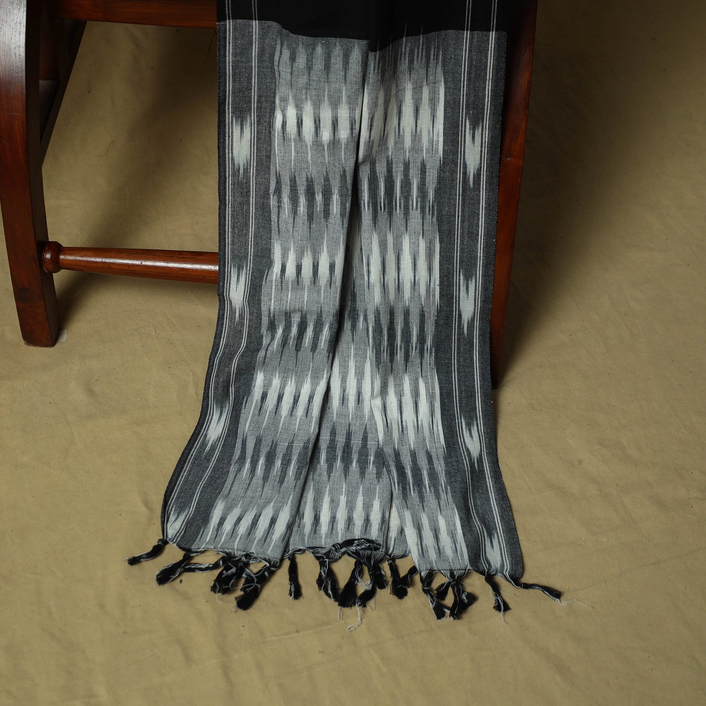Pochampally ikat 3pc cotton unstitched dress material 17