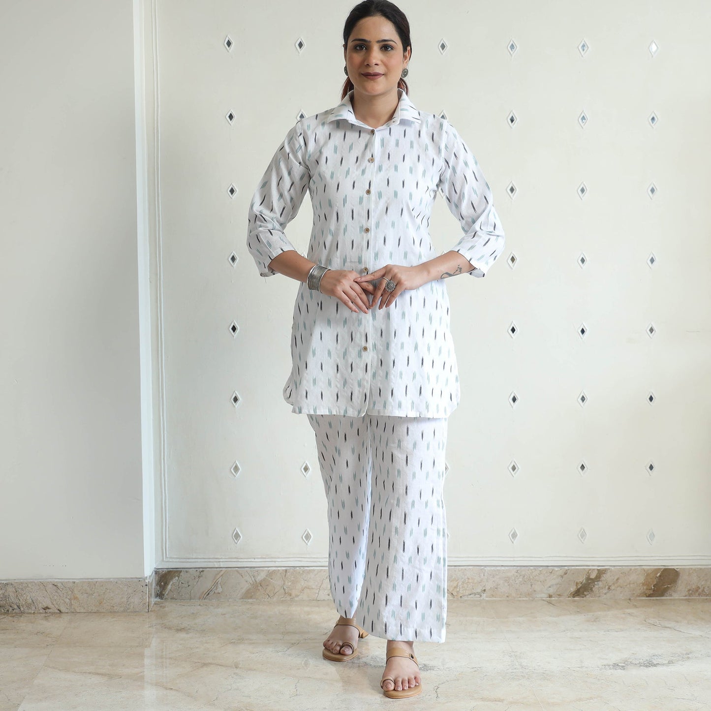 Pochampally Ikat Cotton Co-Ord Set 13 Online at iTokri.com