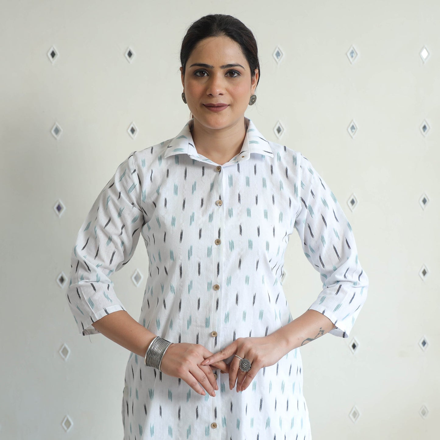 Pochampally Ikat Cotton Co-Ord Set 13 Online at iTokri.com