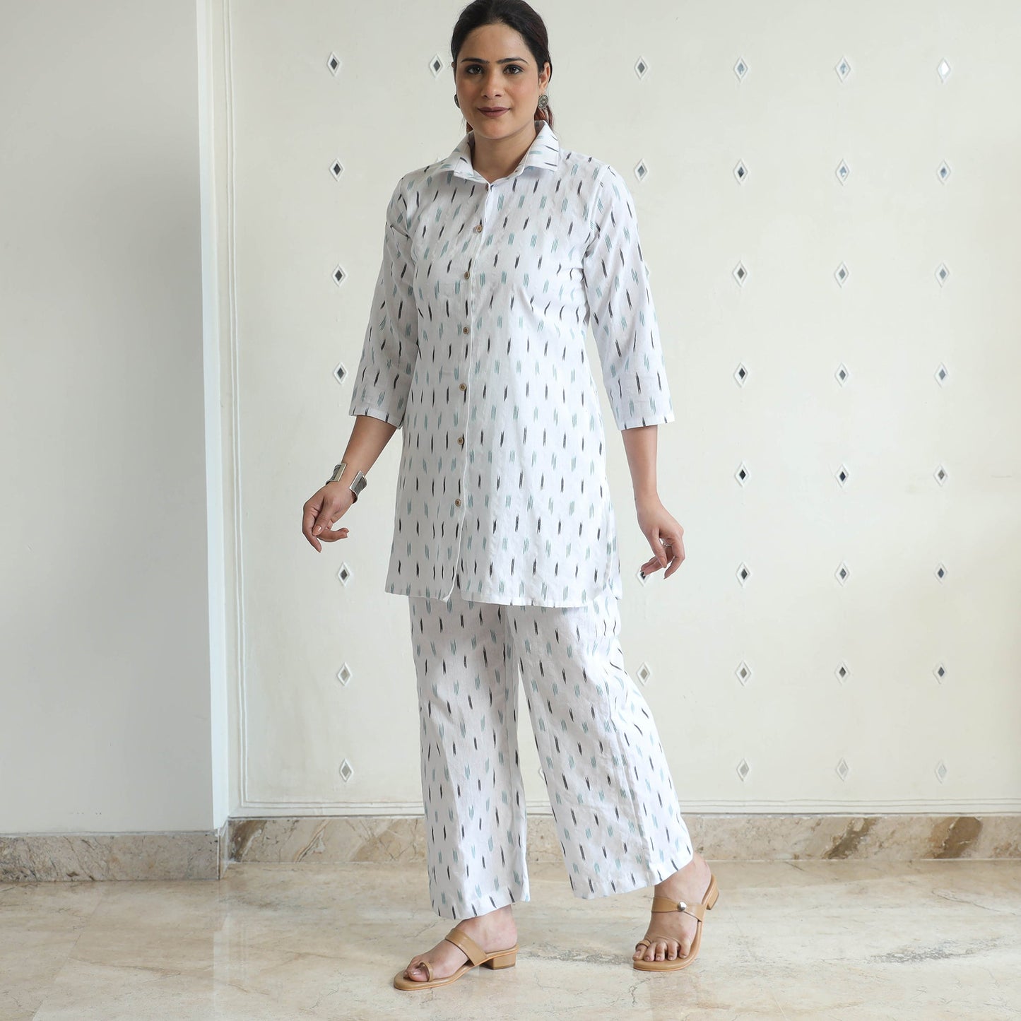 Pochampally Ikat Cotton Co-Ord Set 13 Online at iTokri.com
