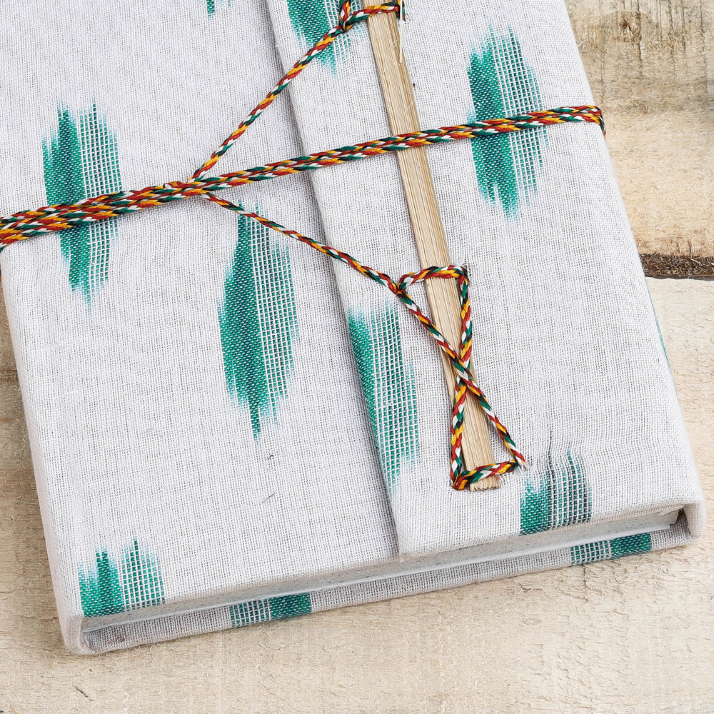 Fabric Cover Handmade Paper Notebook with Thread Lock
