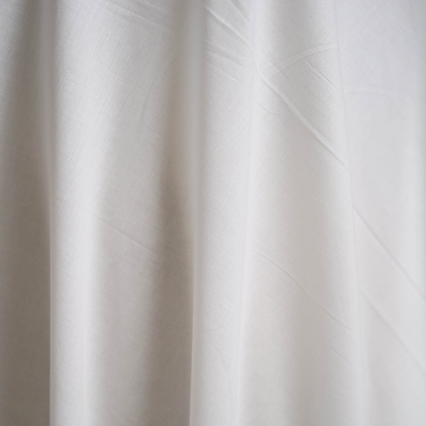 White - prewashed dyed cotton plain fabric 02 - handcrafted