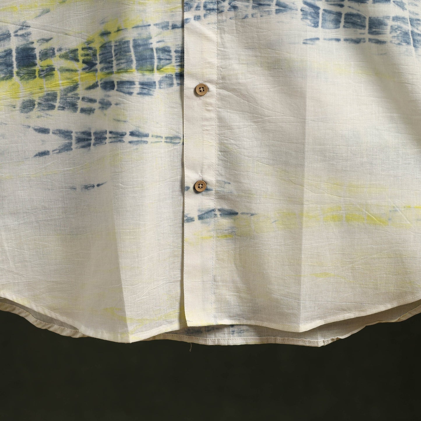 Pure mul cotton half sleeve tie-dye men shibori shirt 10