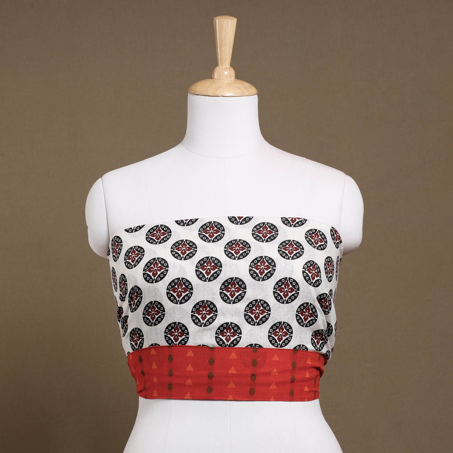 Block Printed Blouse Piece