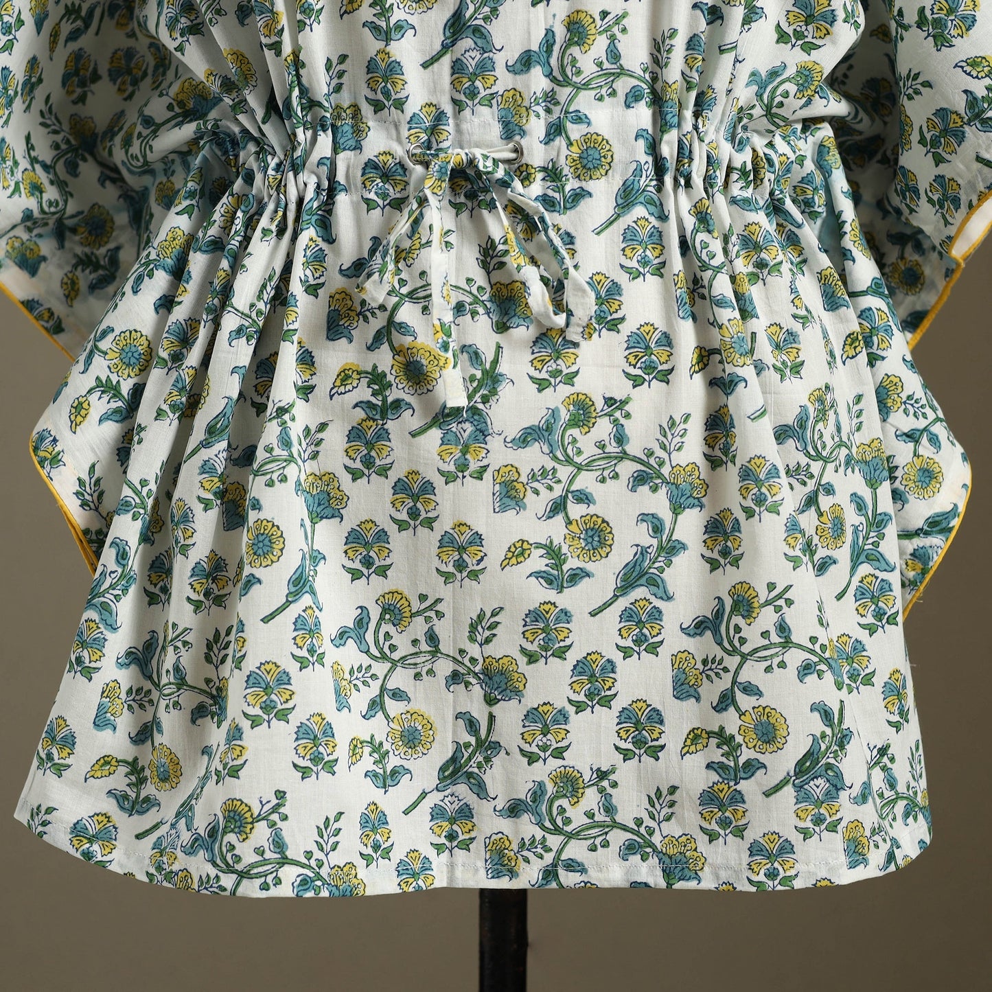 Sanganeri Block Print Cotton Kaftan (Short)
