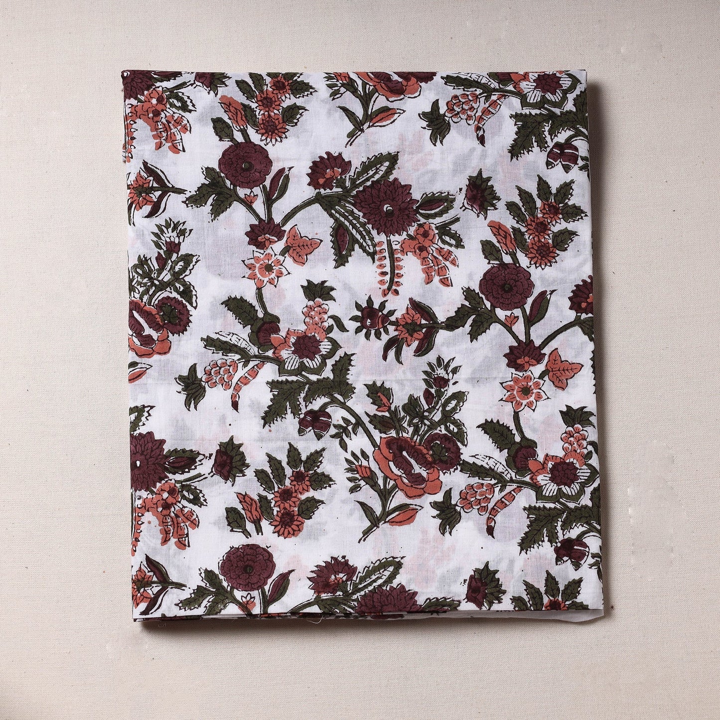 Sanganeri Block Printed Cotton Precut Fabric Online at iTokri.com
