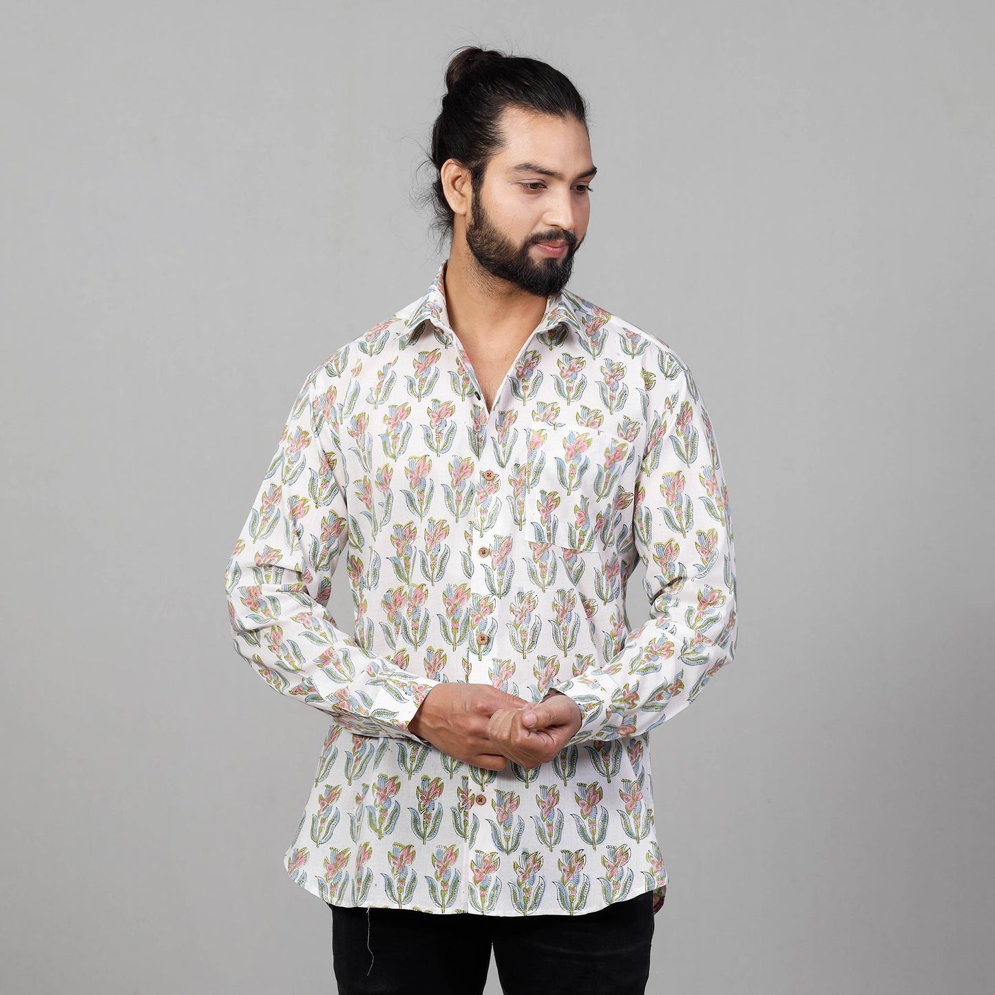 Block Printed Men Shirt