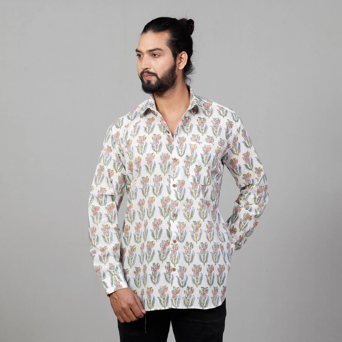 Block Printed Men Shirt
