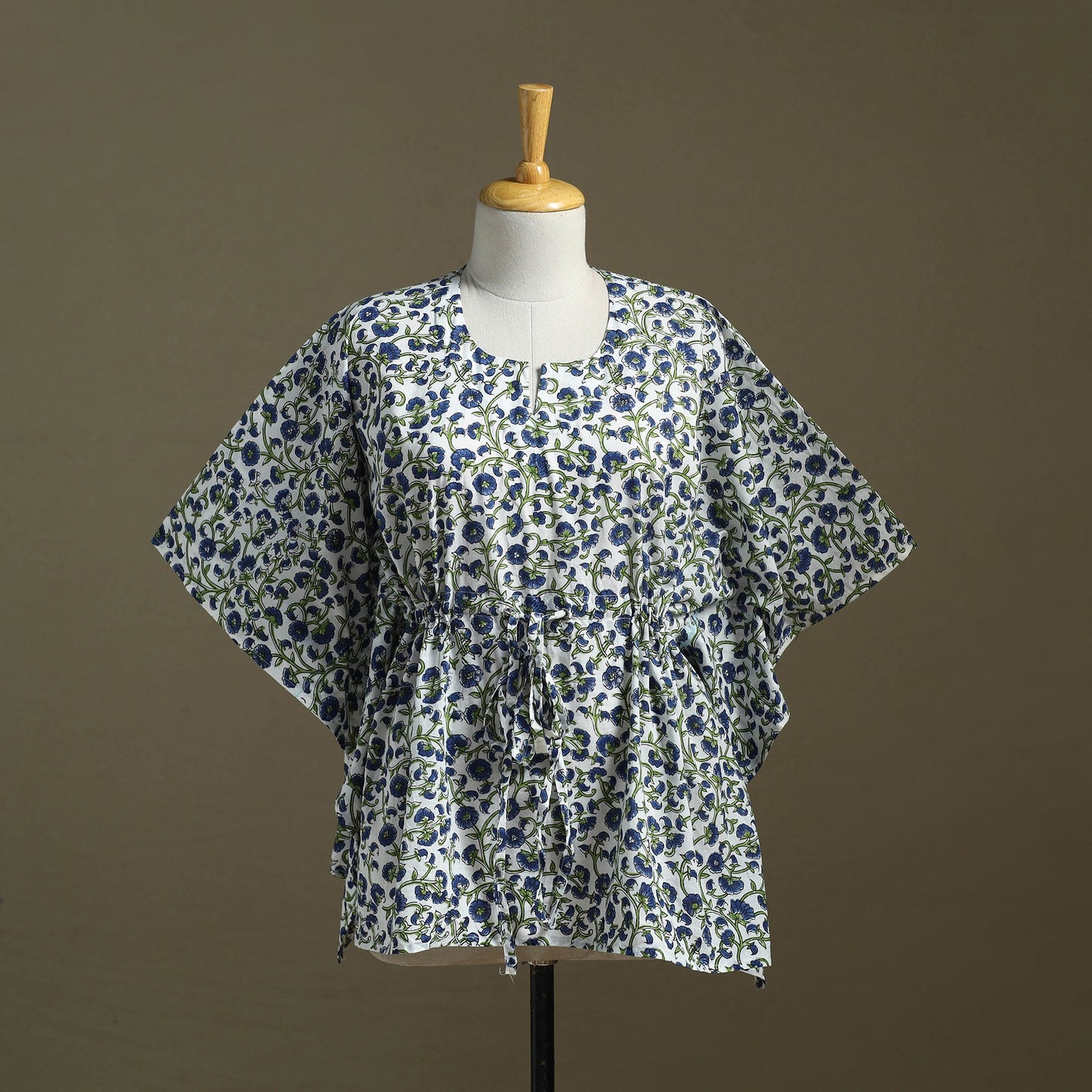 Sanganeri Block Print Cotton Kaftan (Short)