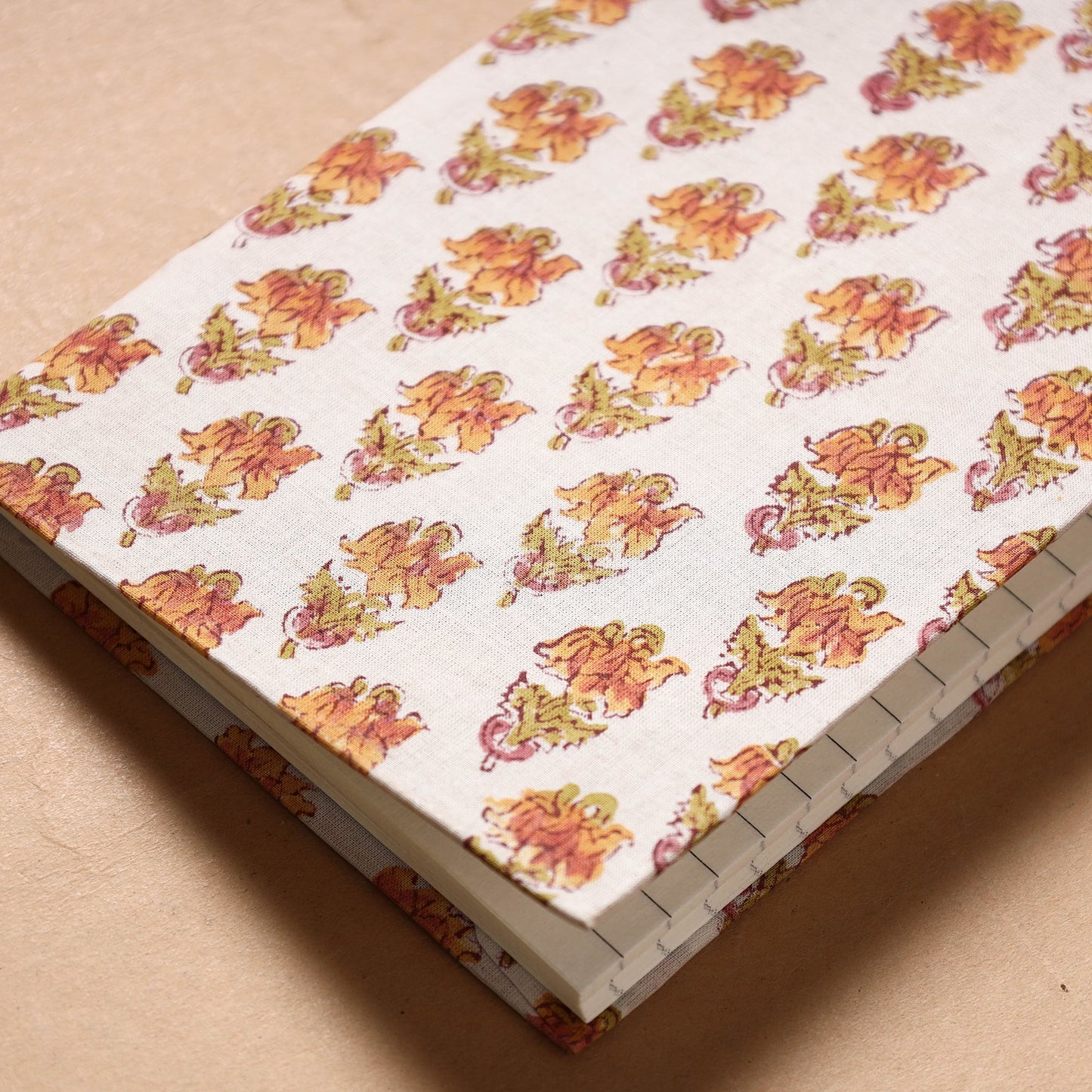 Sanganeri Fabric Cover Handmade Paper Notebook