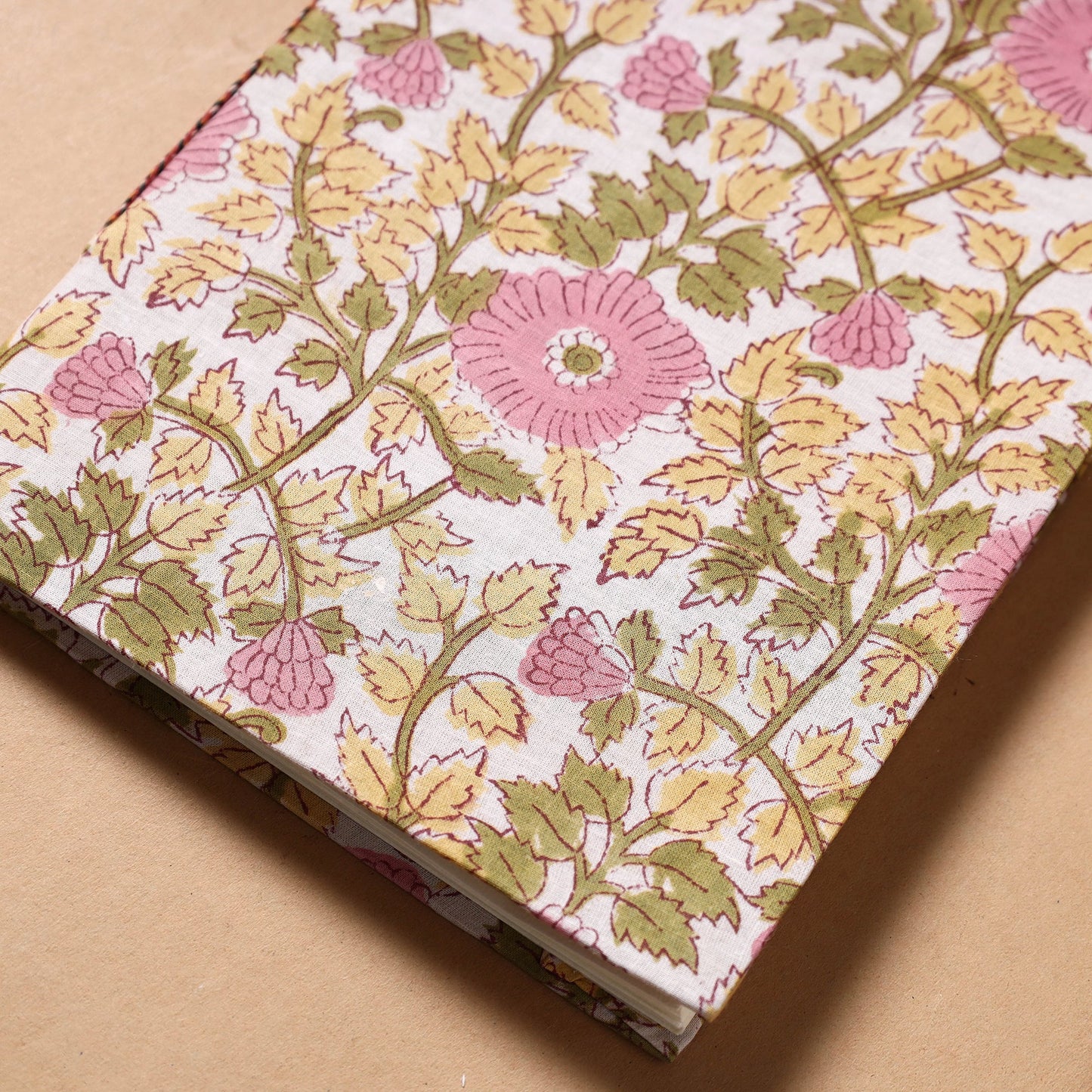 Sanganeri Fabric Cover Handmade Paper Notebook