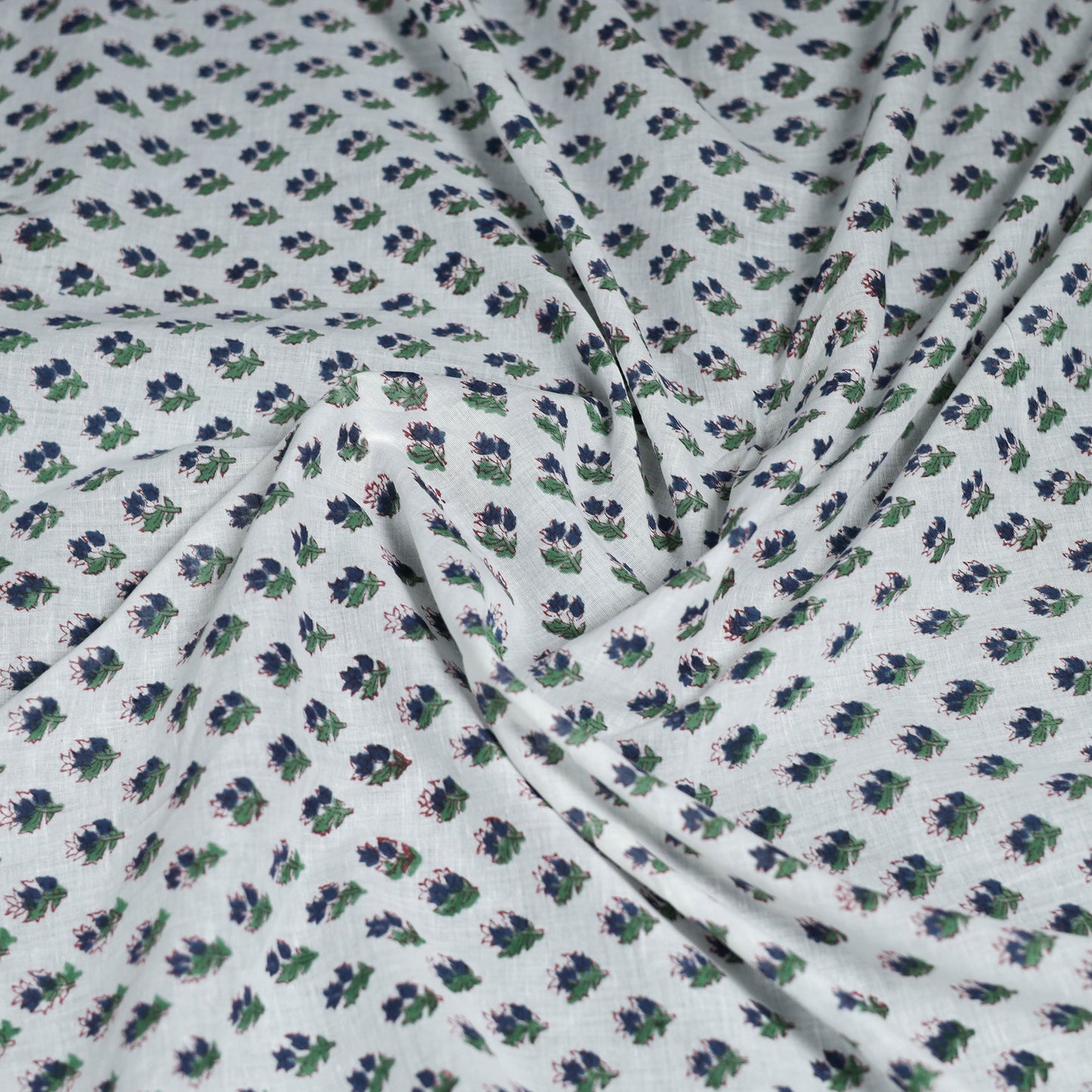 Sanganeri hand block print cotton scarf 19 - handcrafted