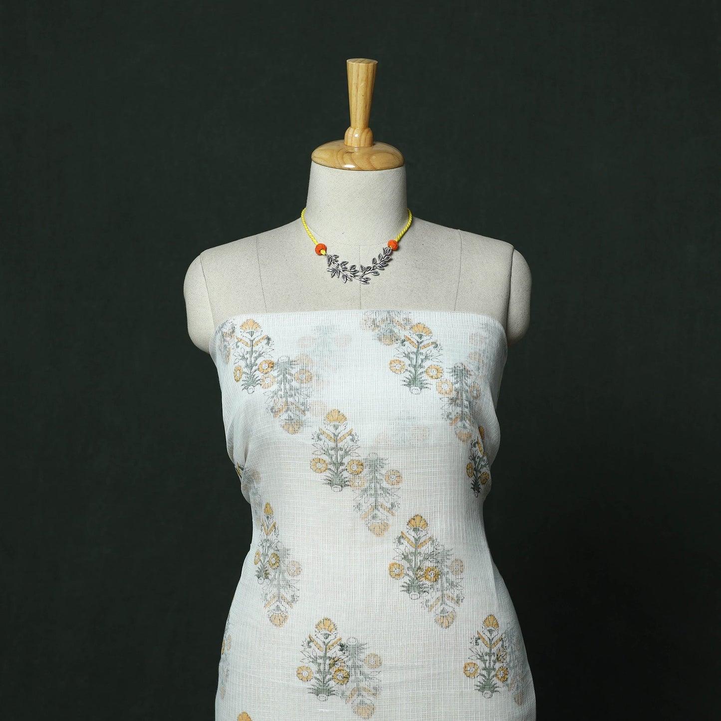 Sanganeri hand block print kota doria cotton 2pc unstitched
