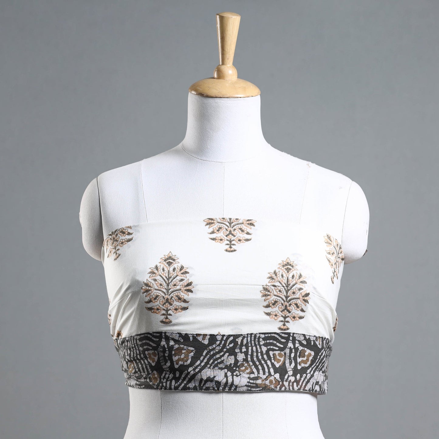 Buy Sanganeri Block Printed Cotton Blouse Piece