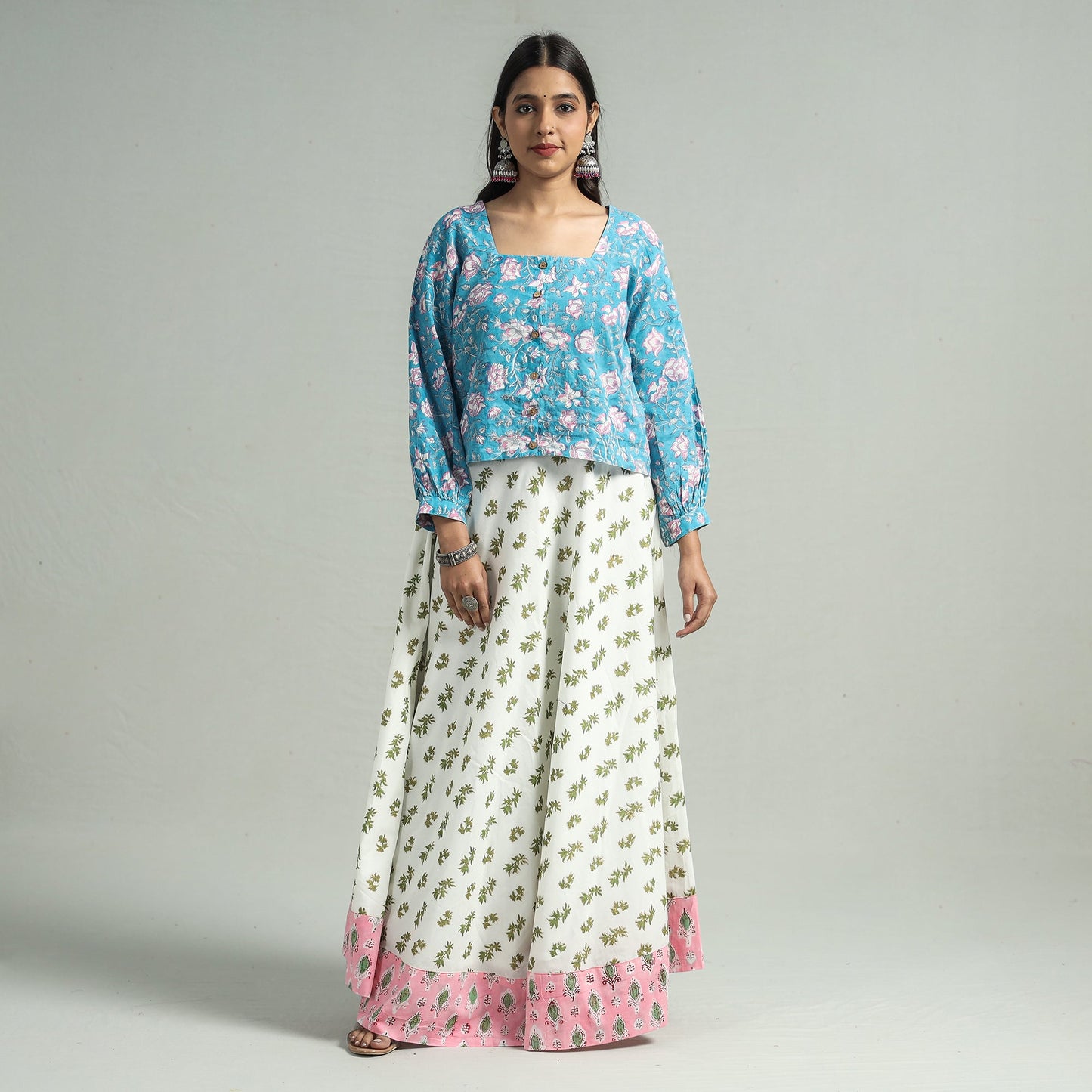 Sanganeri Long Skirt