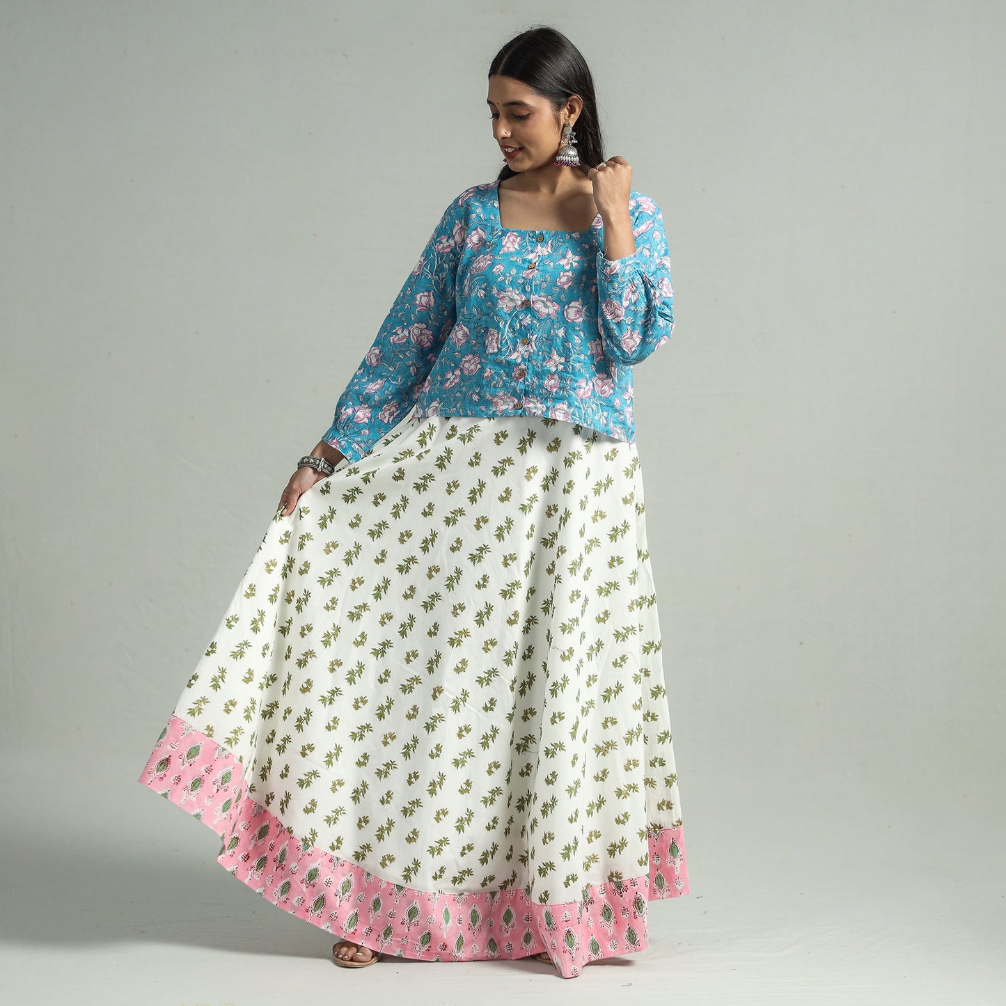 Sanganeri Long Skirt