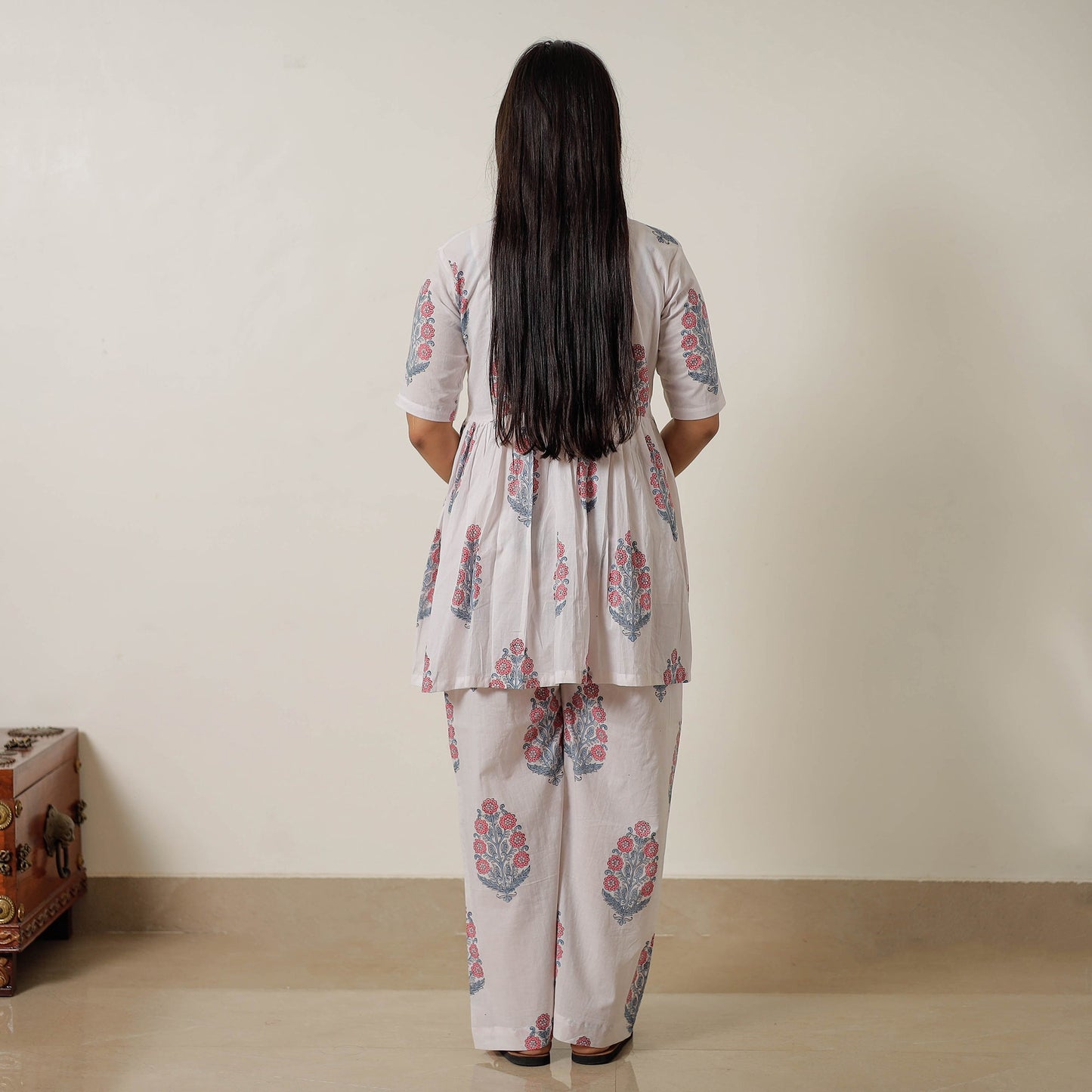 Buy Sanganeri Block Printed Cotton Co-Ord Set 07 Online at iTokri.com