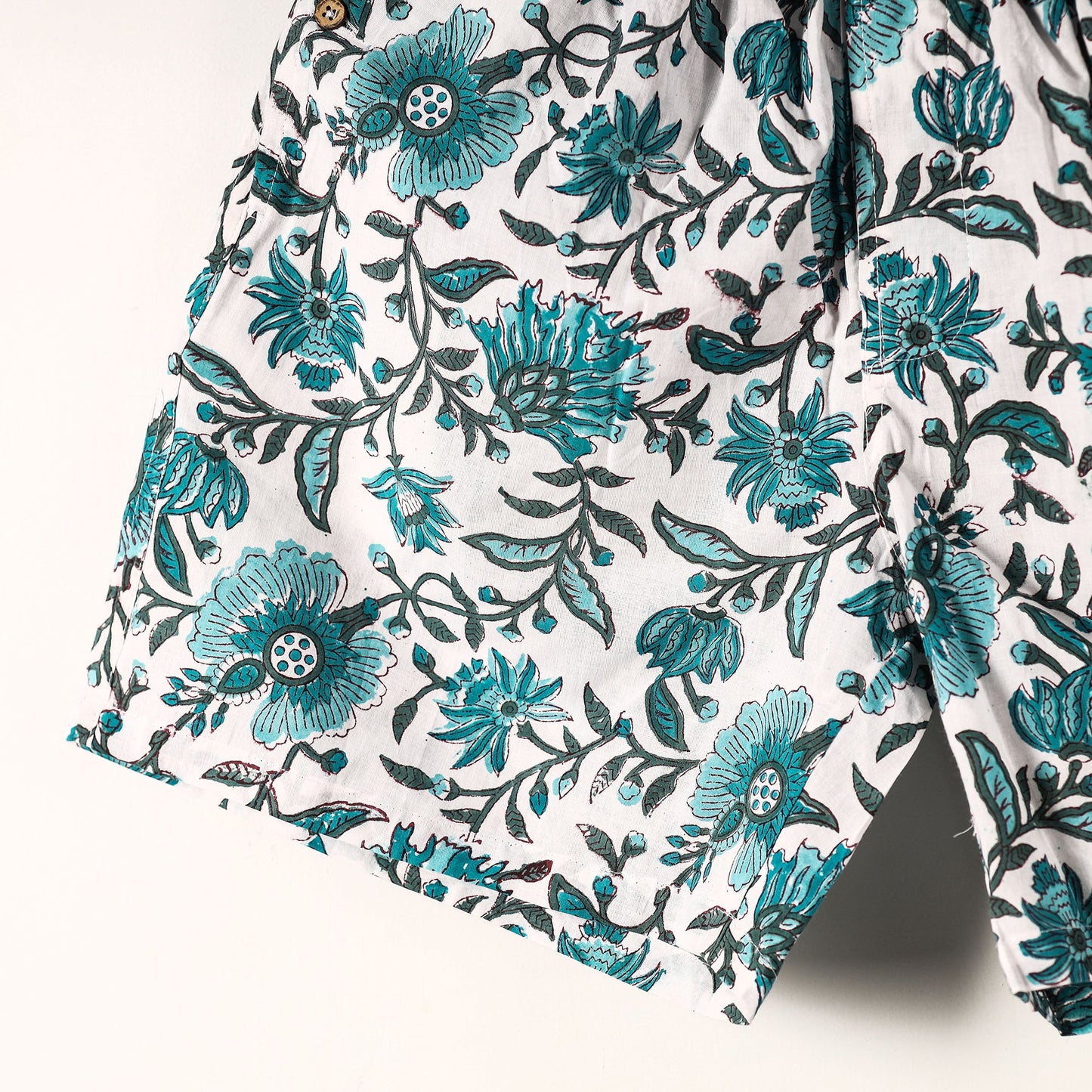Sanganeri Block Printed Cotton Unisex Boxer/Shorts