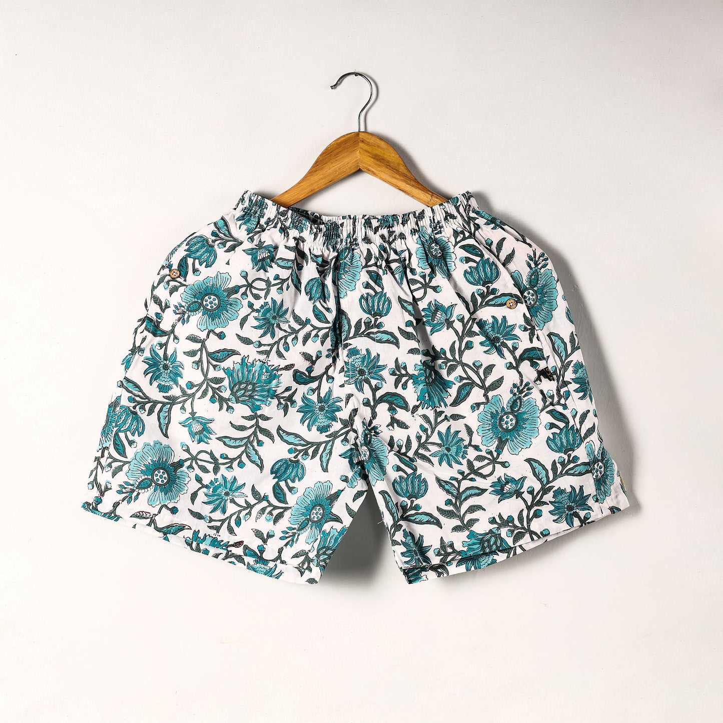 Sanganeri Block Printed Cotton Unisex Boxer/Shorts
