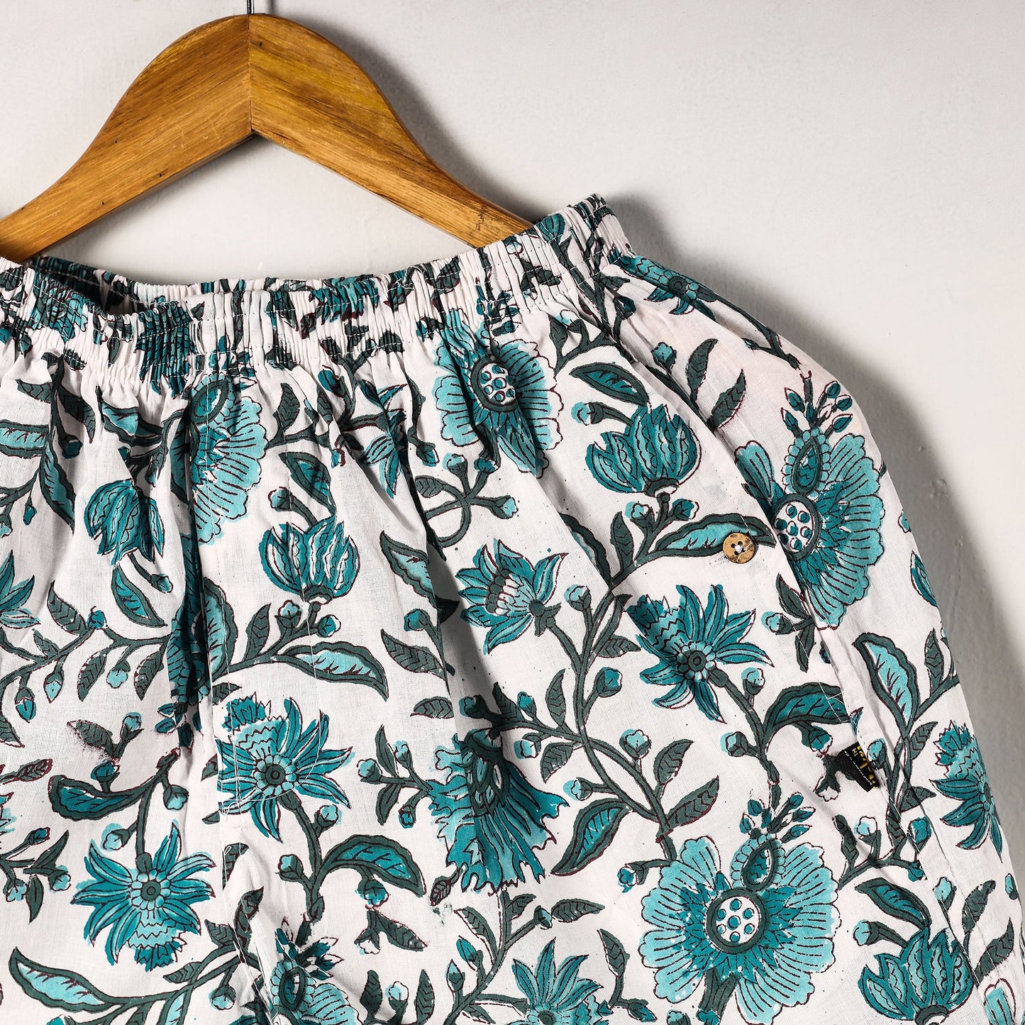 Sanganeri Block Printed Cotton Unisex Boxer/Shorts