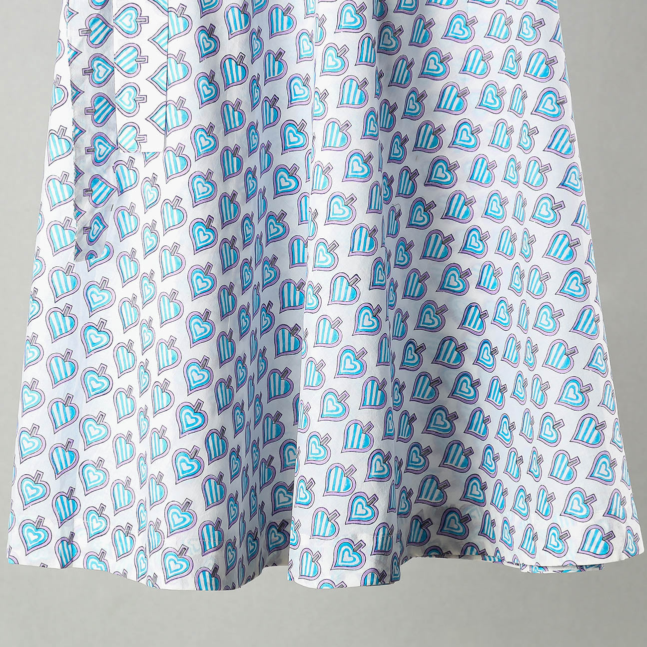 Sanganeri Block Printed Cotton Wrap Around Skirt