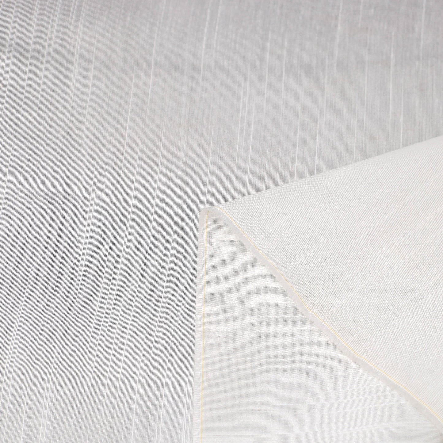 White Slub Silk Plain Fabric