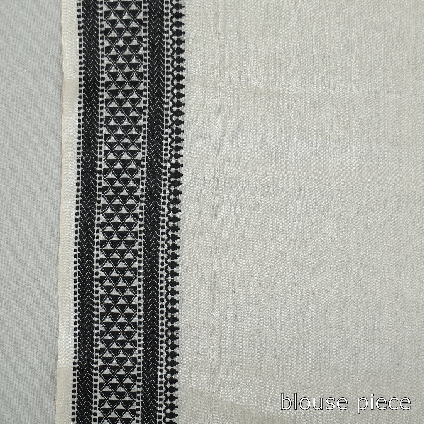 White - traditional vidarbha tussar silk handloom saree