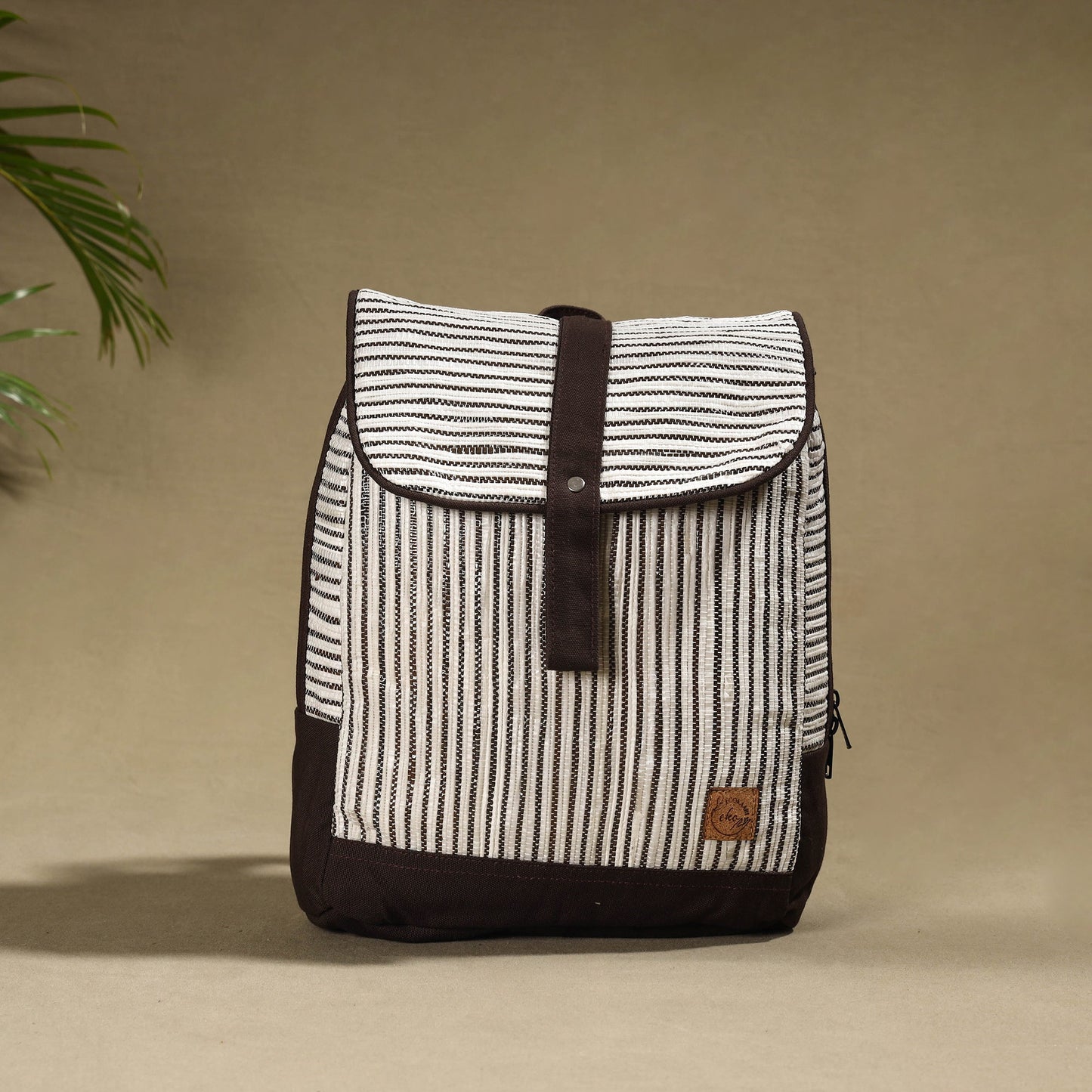 Upcycled Weave Handcrafted Laptop Backpack Online at iTokri.com